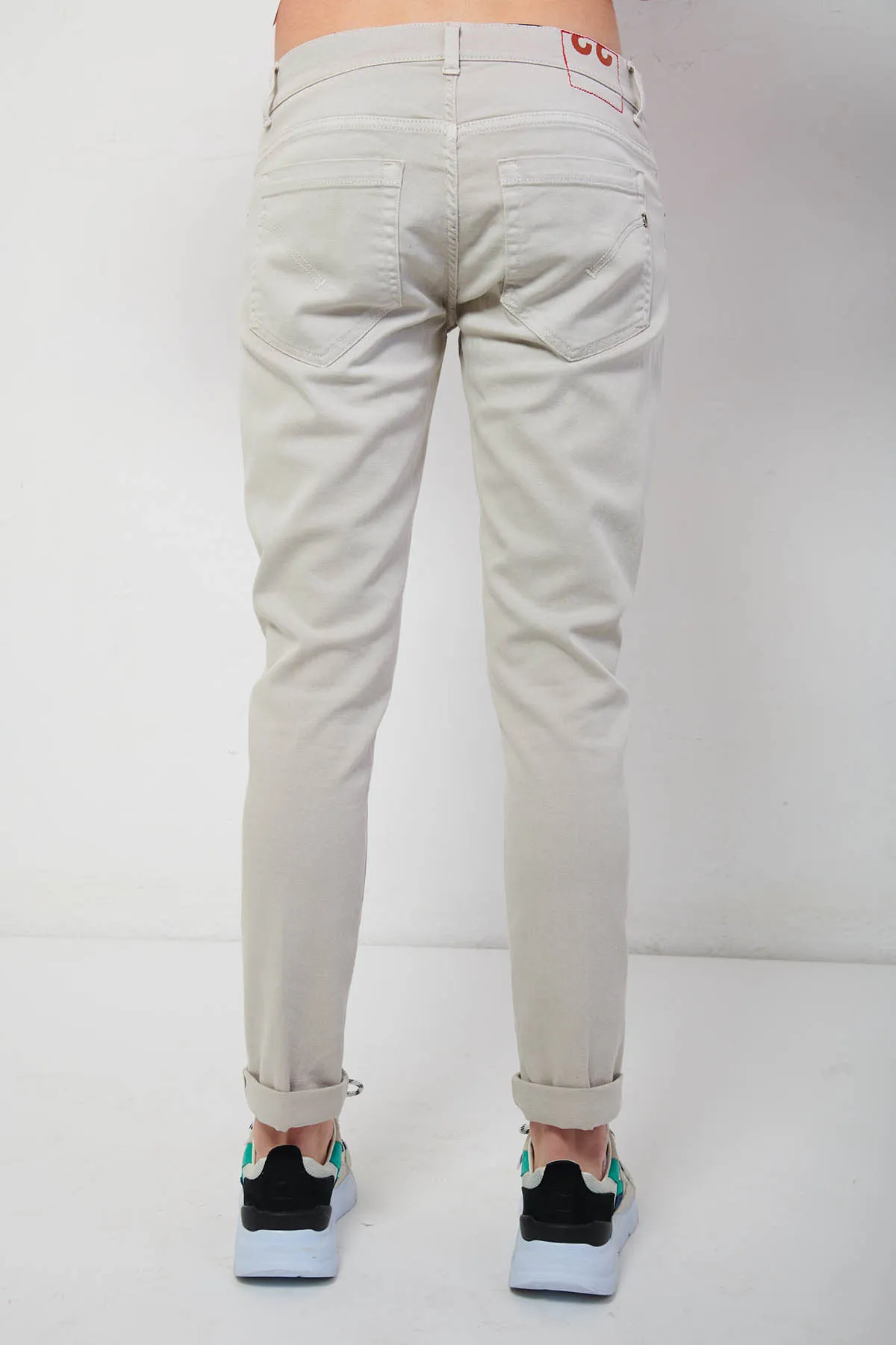 DONDUP Jeans GEORGE skinny sabbia tinto in capo