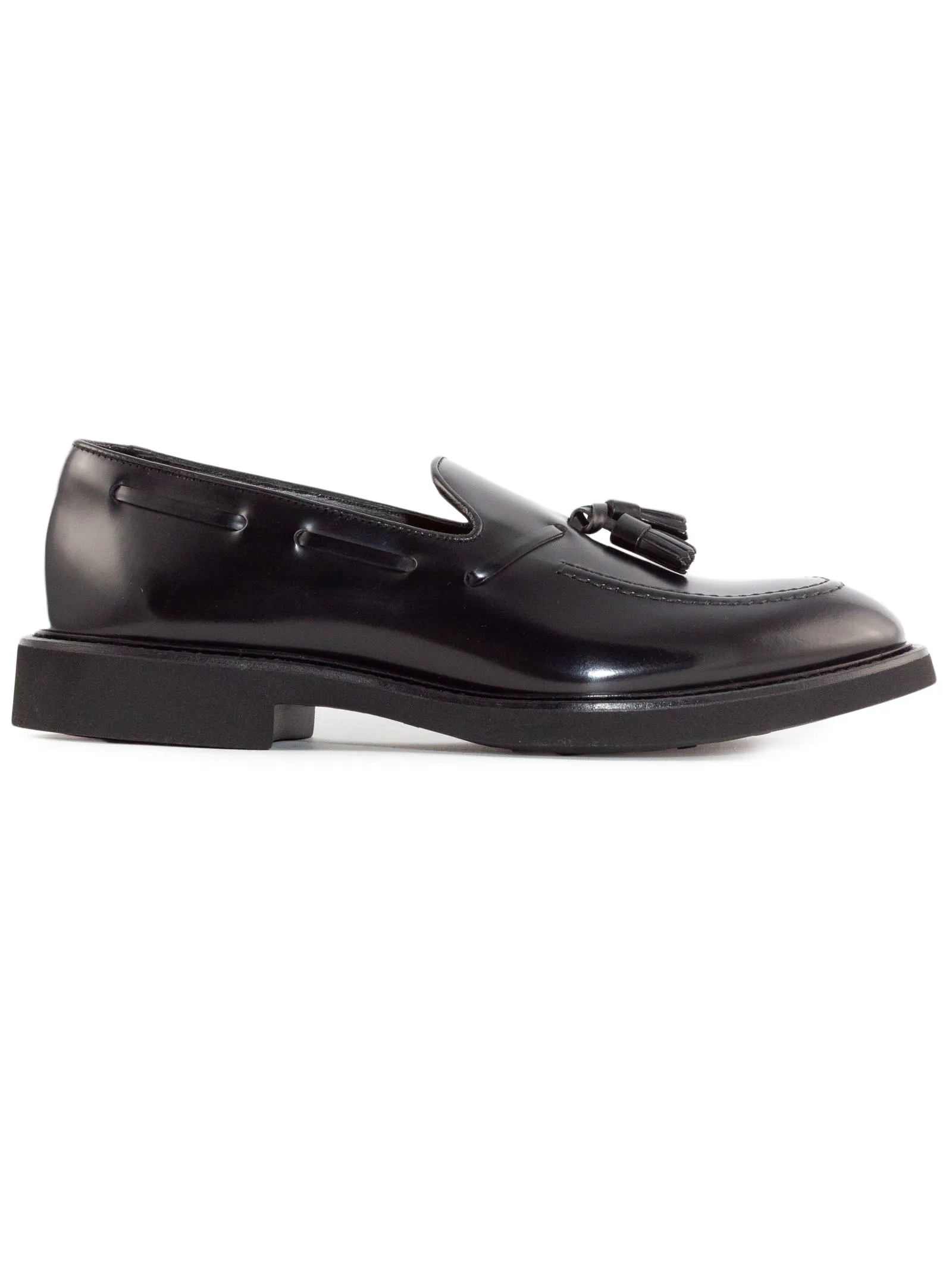 DOUCAL'S Calzature,Scarpe Mocassini in pelle spazzolata nera 