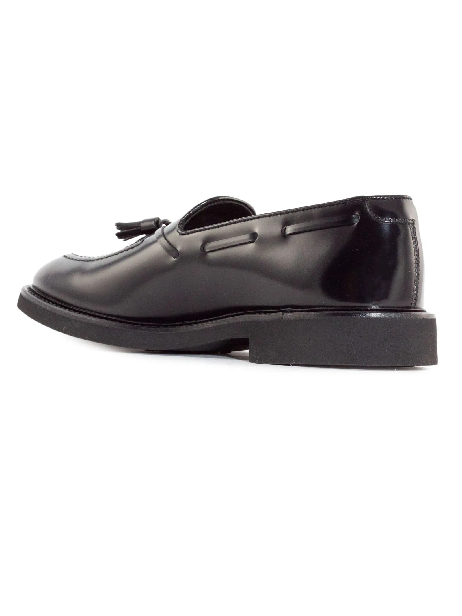 DOUCAL'S Calzature,Scarpe Mocassini in pelle spazzolata nera 