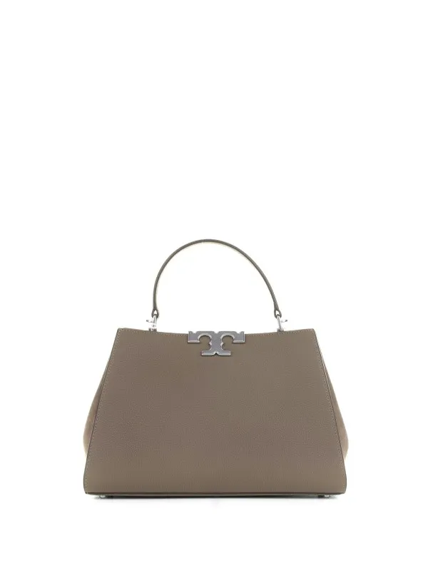 Eleanor satchel in grained leather