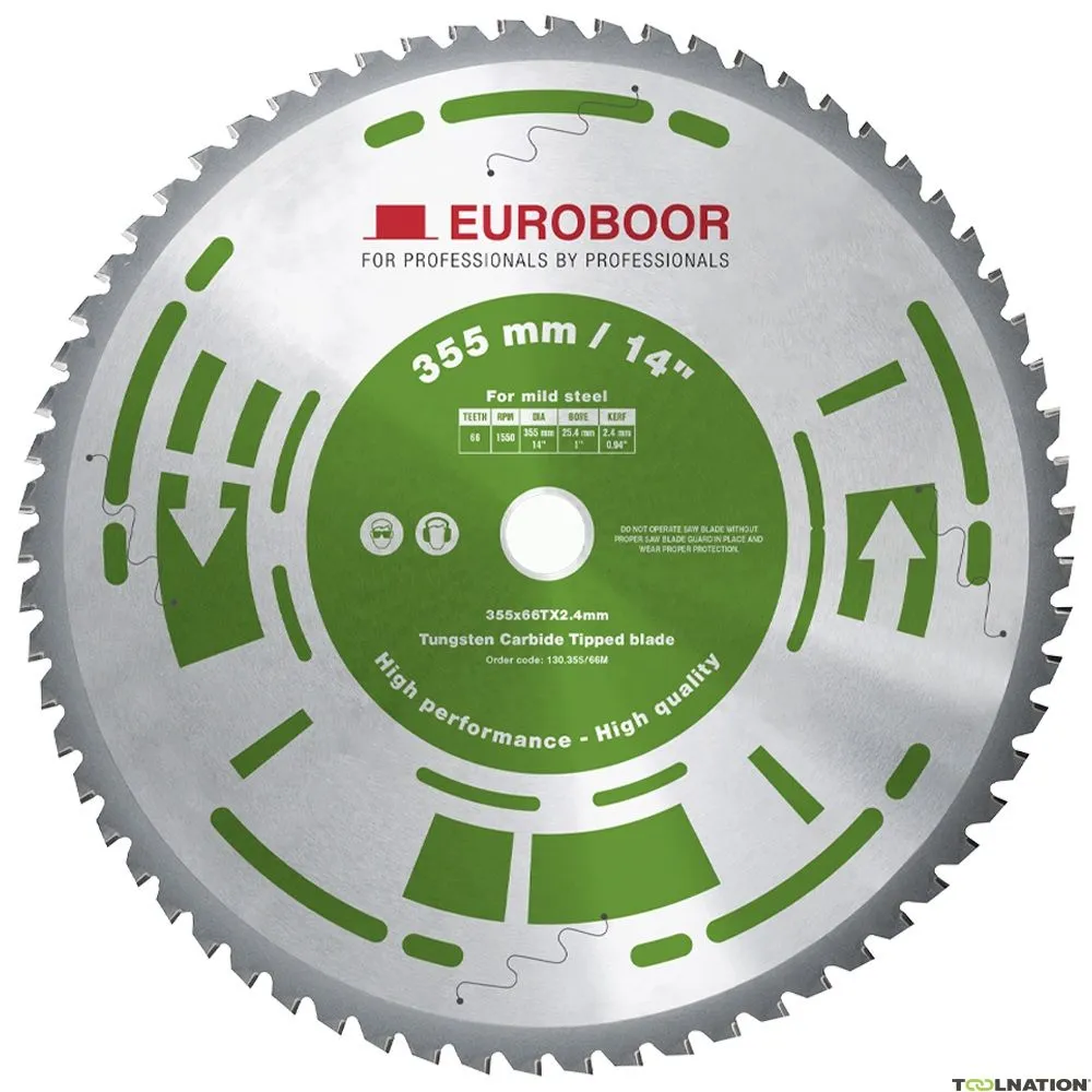 Euroboor 31613556602004 130.355/66M Lama per sega, 75Cr1, D 355 mm, T 66