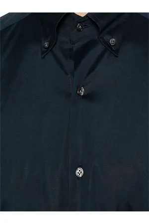 FAY Abbigliamento,Camicie Camicia blu in misto cotone 