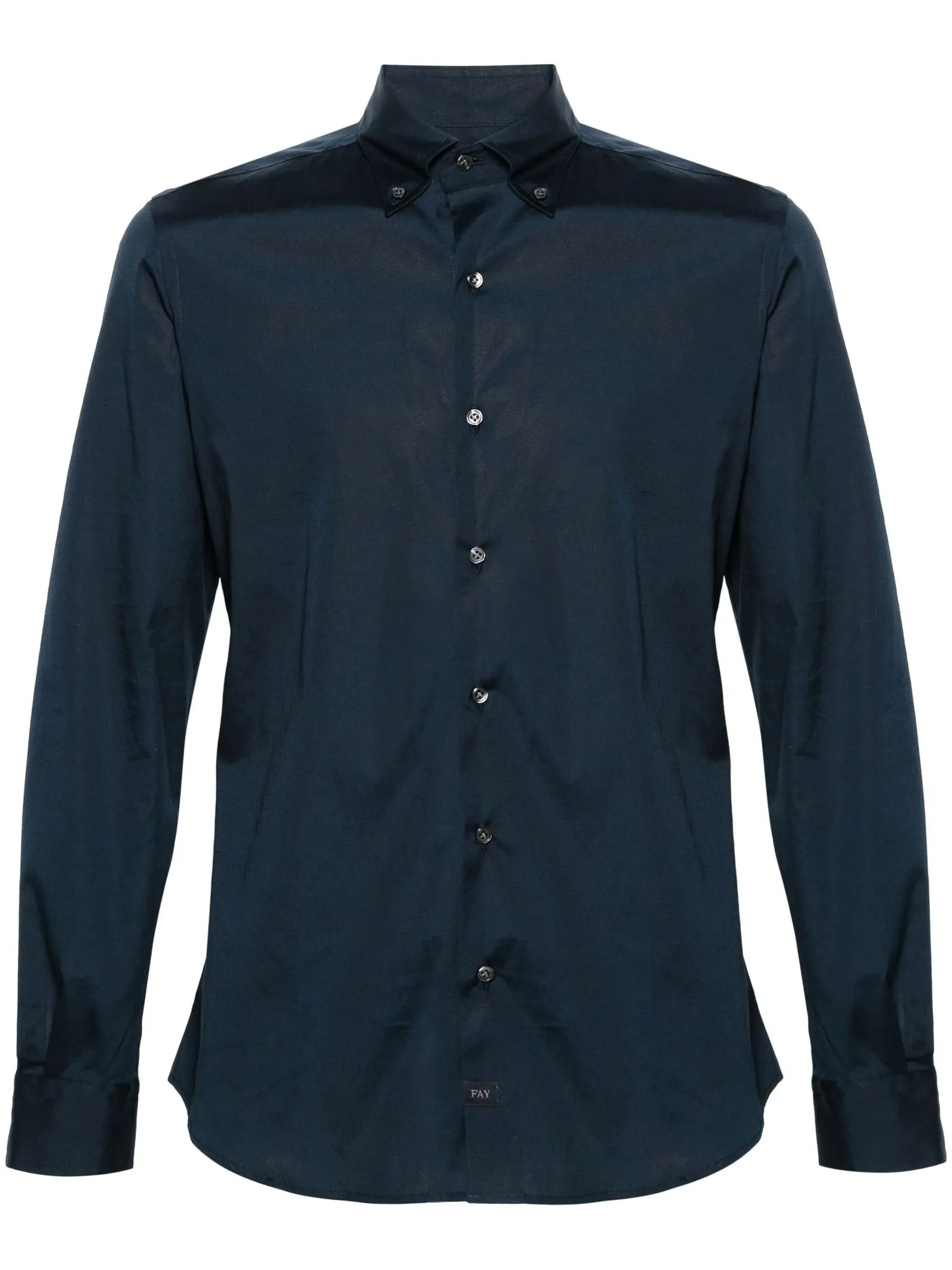 FAY Abbigliamento,Camicie Camicia blu in misto cotone 