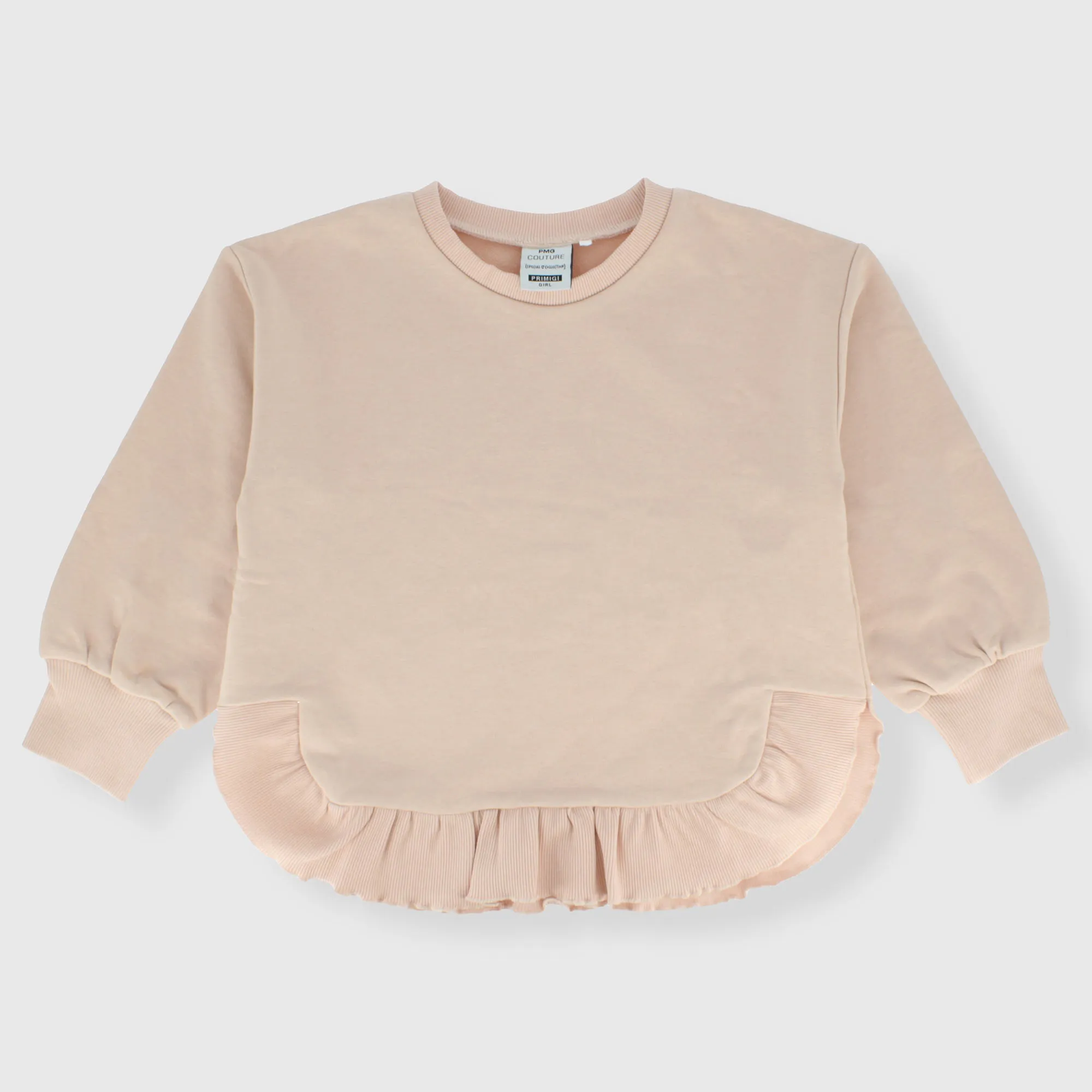 Felpa girocollo da bambina, ROSA            