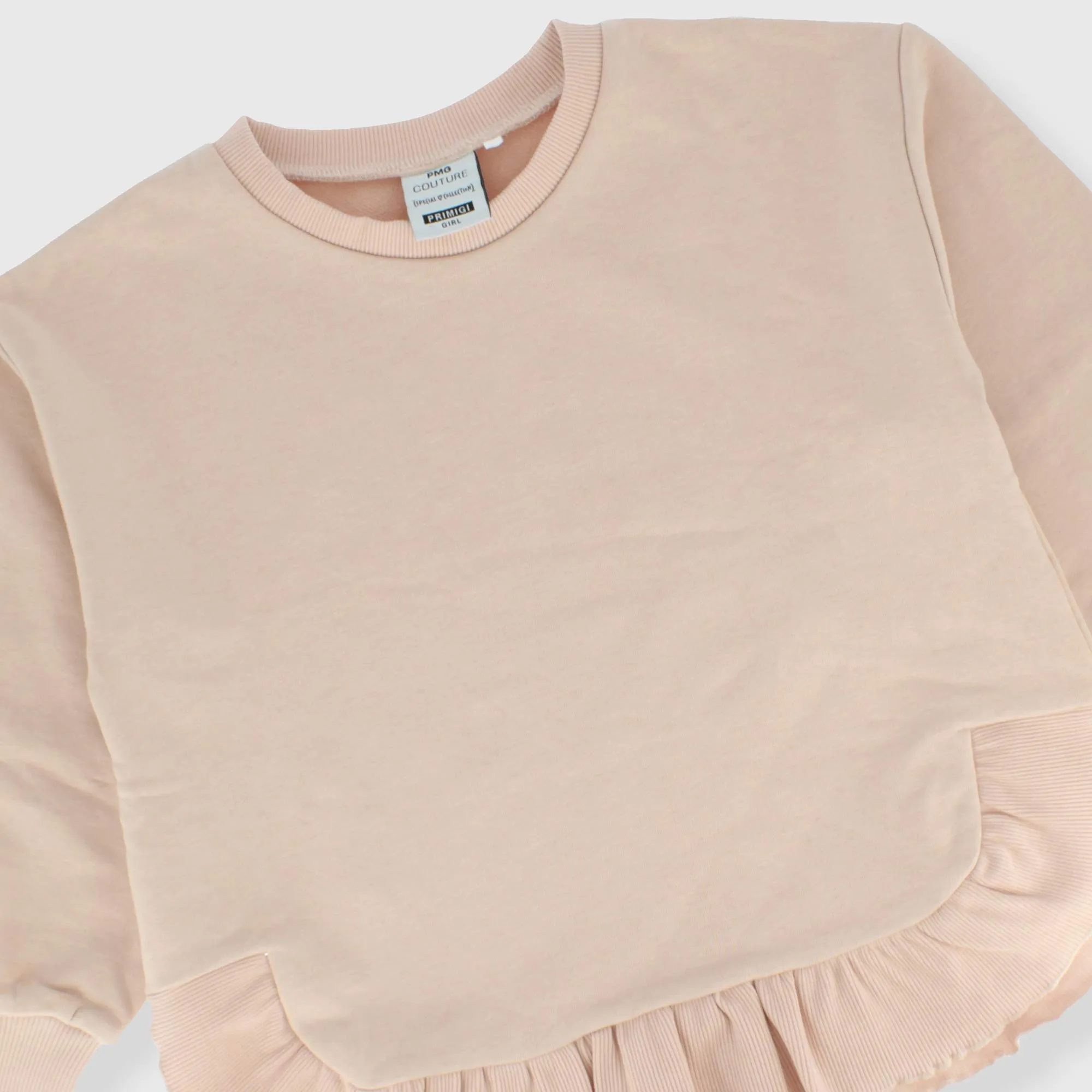 Felpa girocollo da bambina, ROSA            