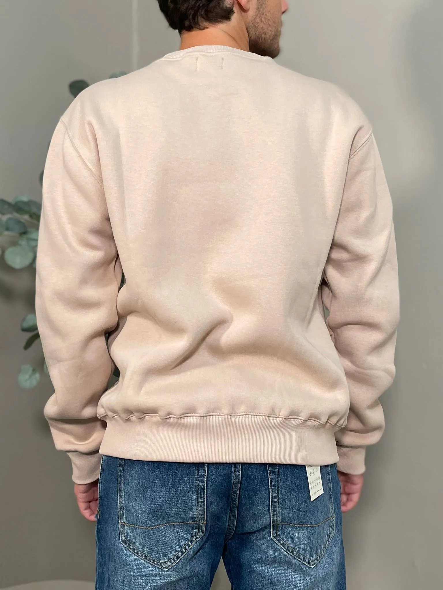 Felpa Logo Grande Beige
