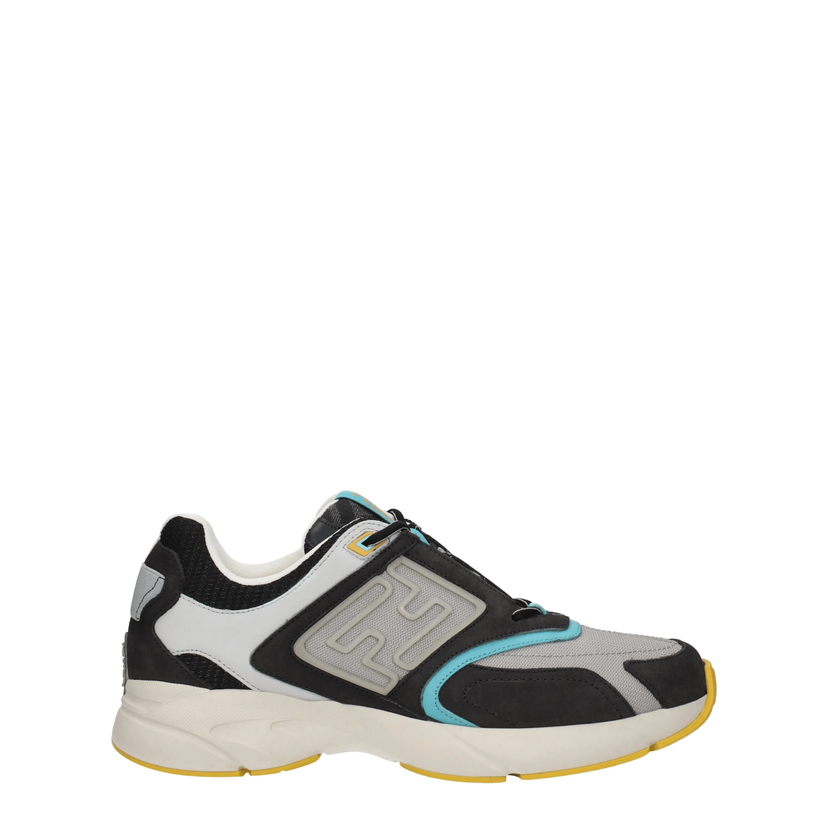 Fendi Sneakers Faster Uomo Tessuto Grigio/Lavagna