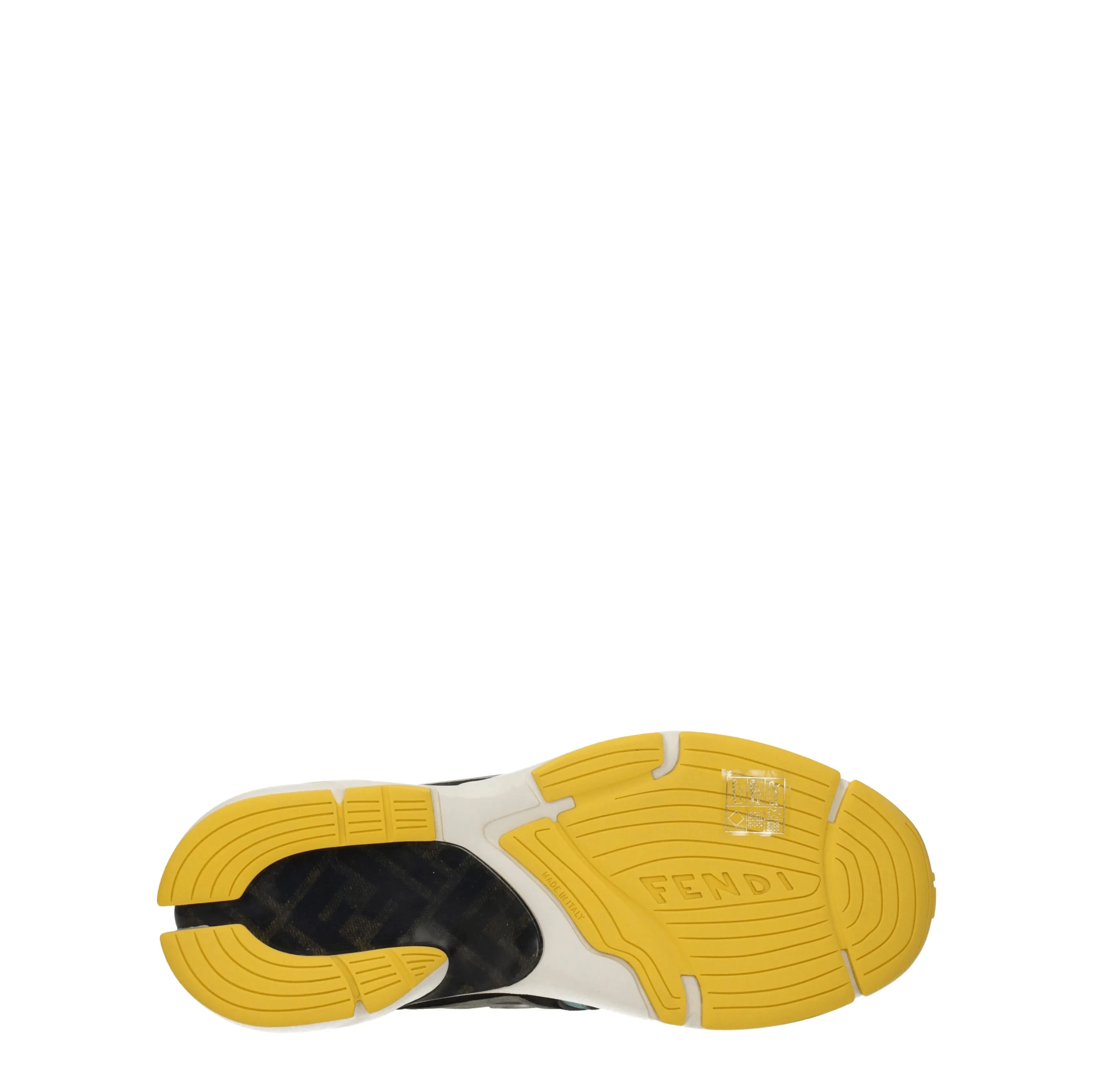 Fendi Sneakers Faster Uomo Tessuto Grigio/Lavagna