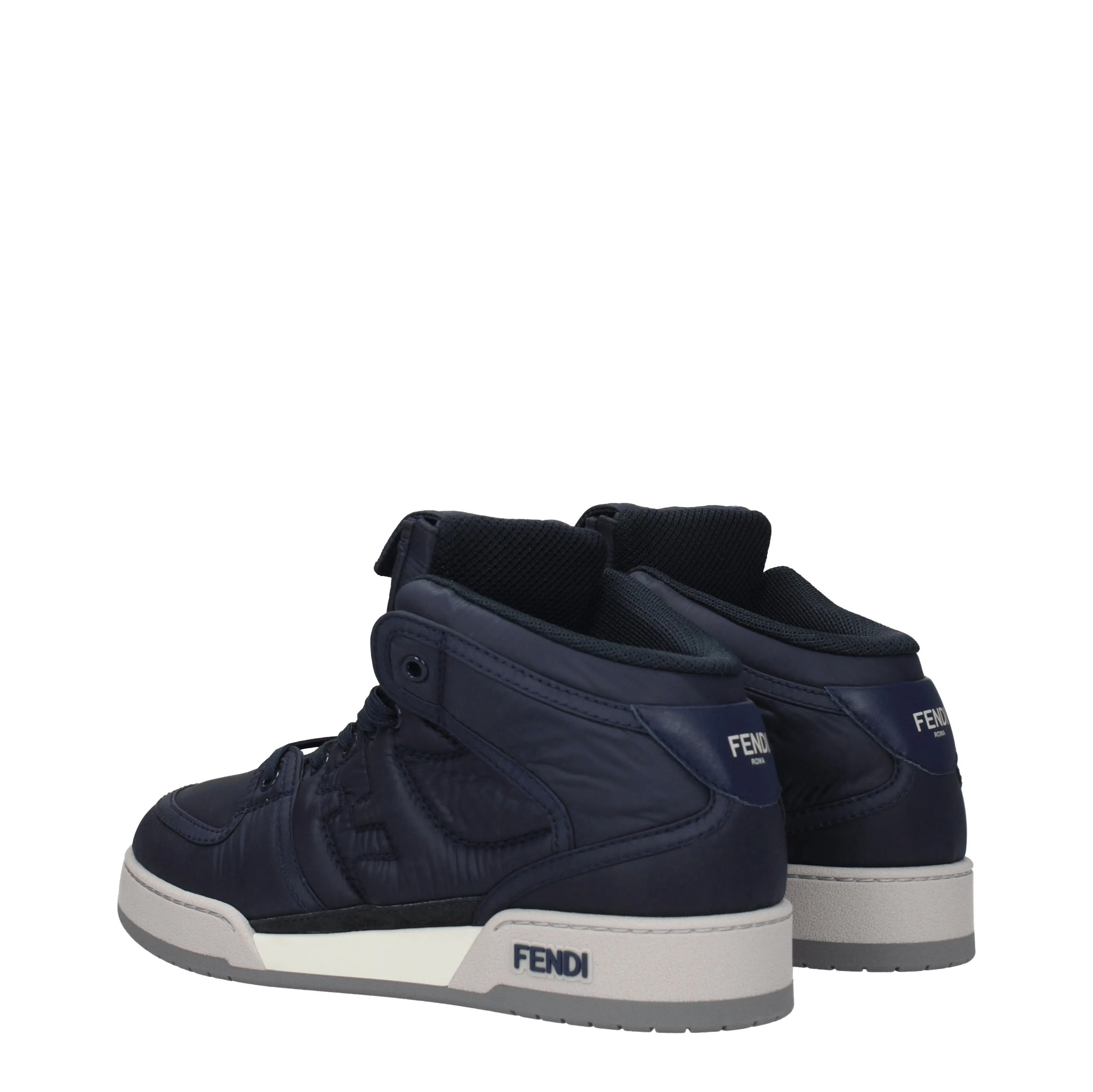 Fendi Sneakers Uomo Tessuto Blu