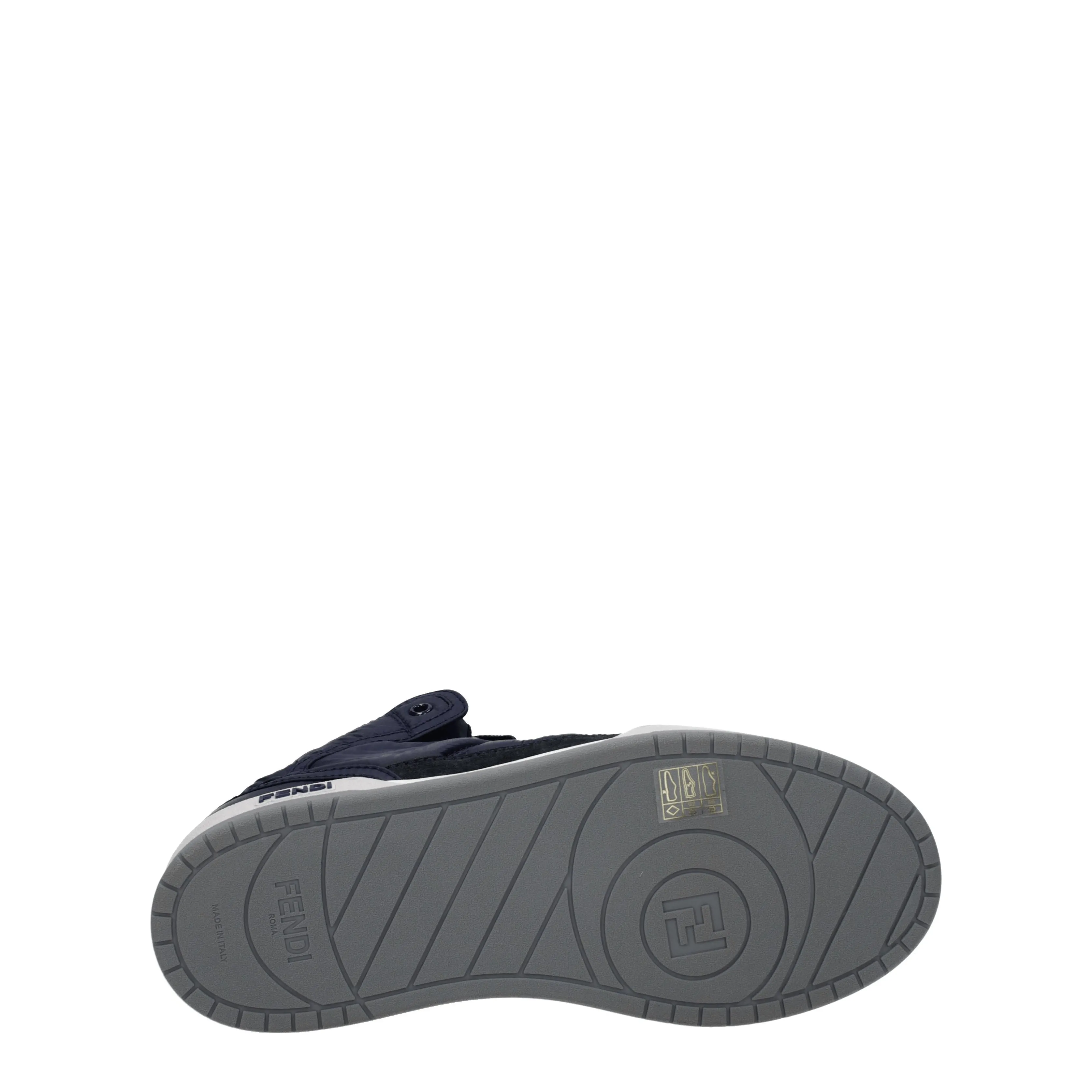 Fendi Sneakers Uomo Tessuto Blu