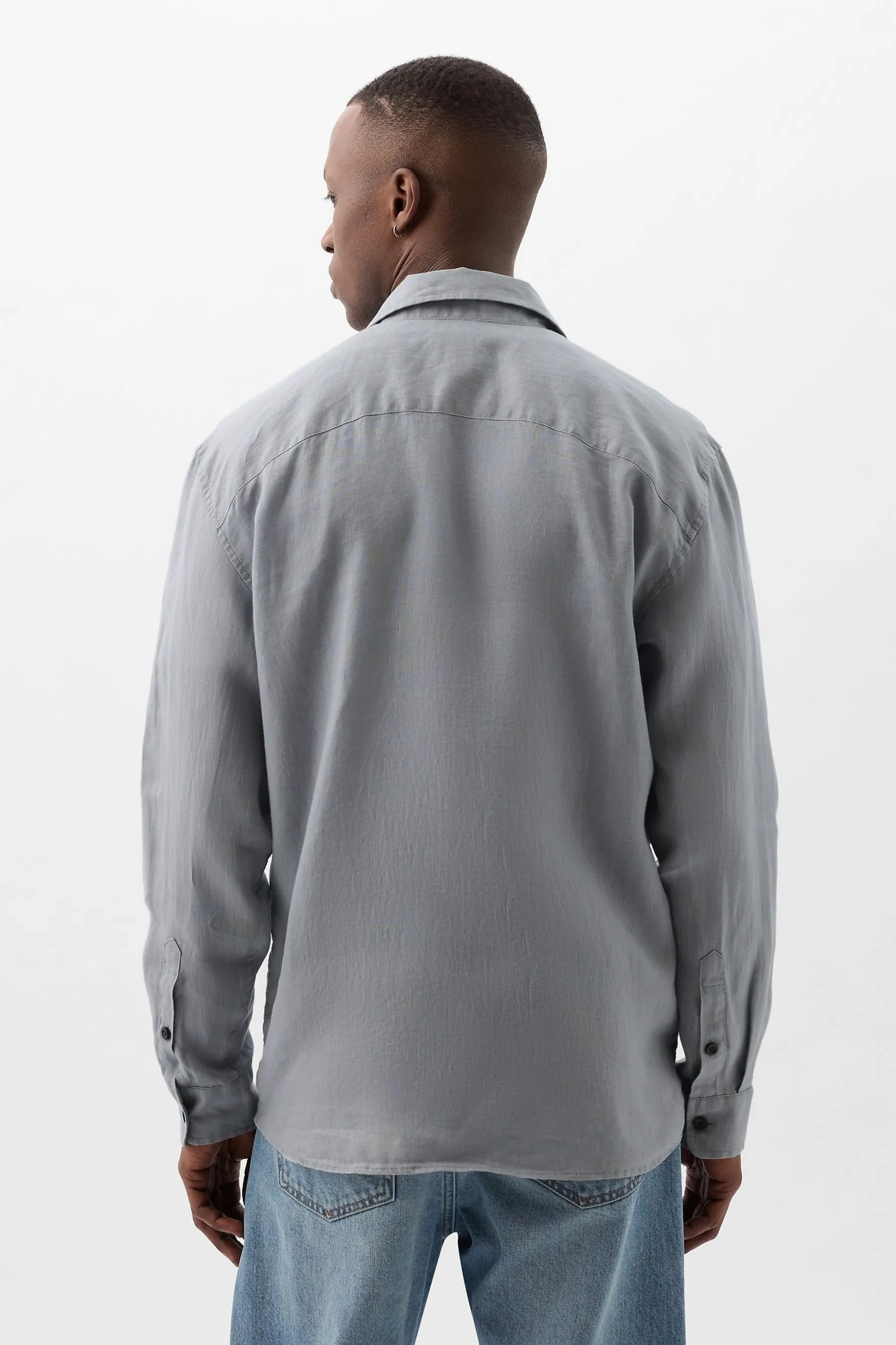 Gap - Camicia in Blend Manica lunga lino    