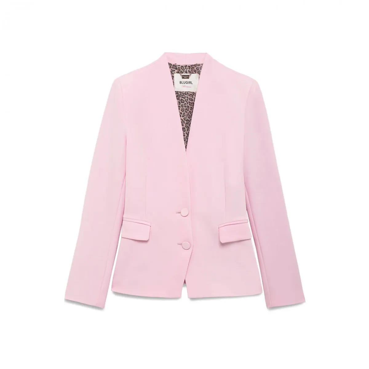 Giacca Blazer In Cady Stretch Rosa Orchidea