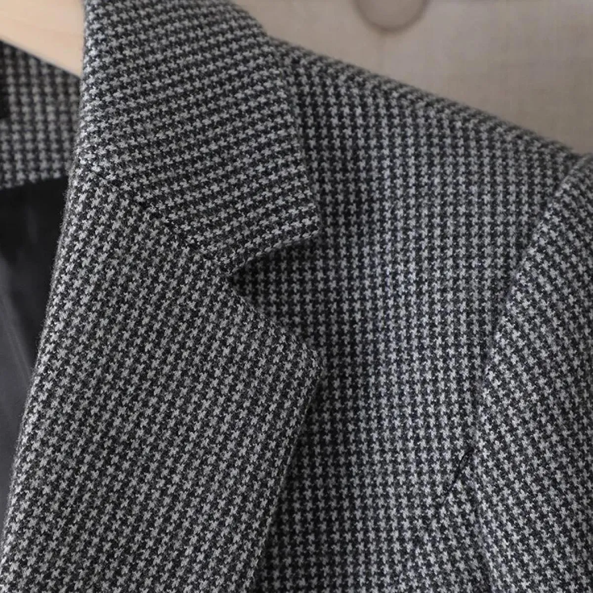 Giacca da donna nuova di arrivo Giacca formale da donna Manica lunga Bottone singolo Cappotto da lavoro femminile scozzese scozz