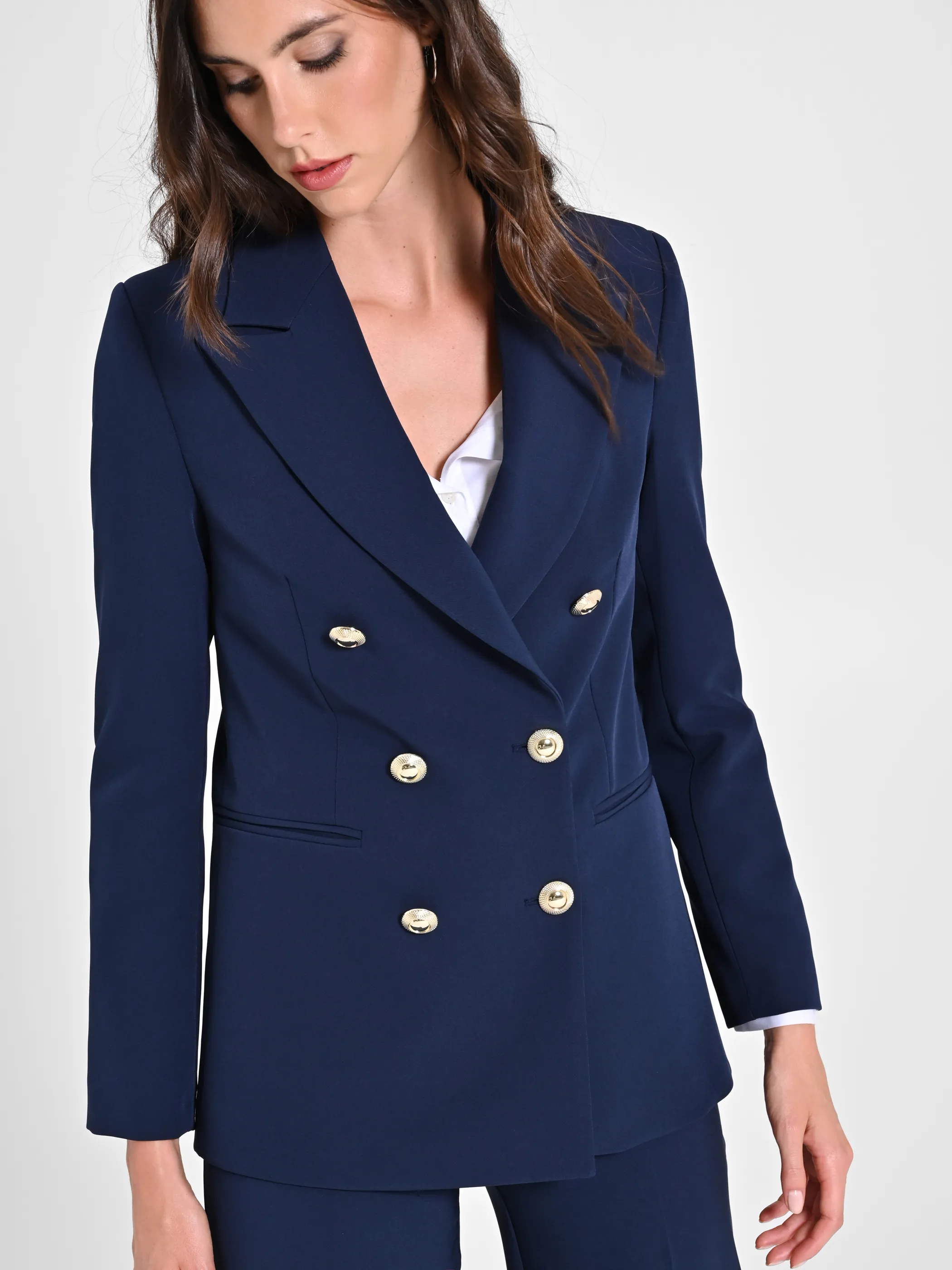      Giacca Doppiopetto Blu     