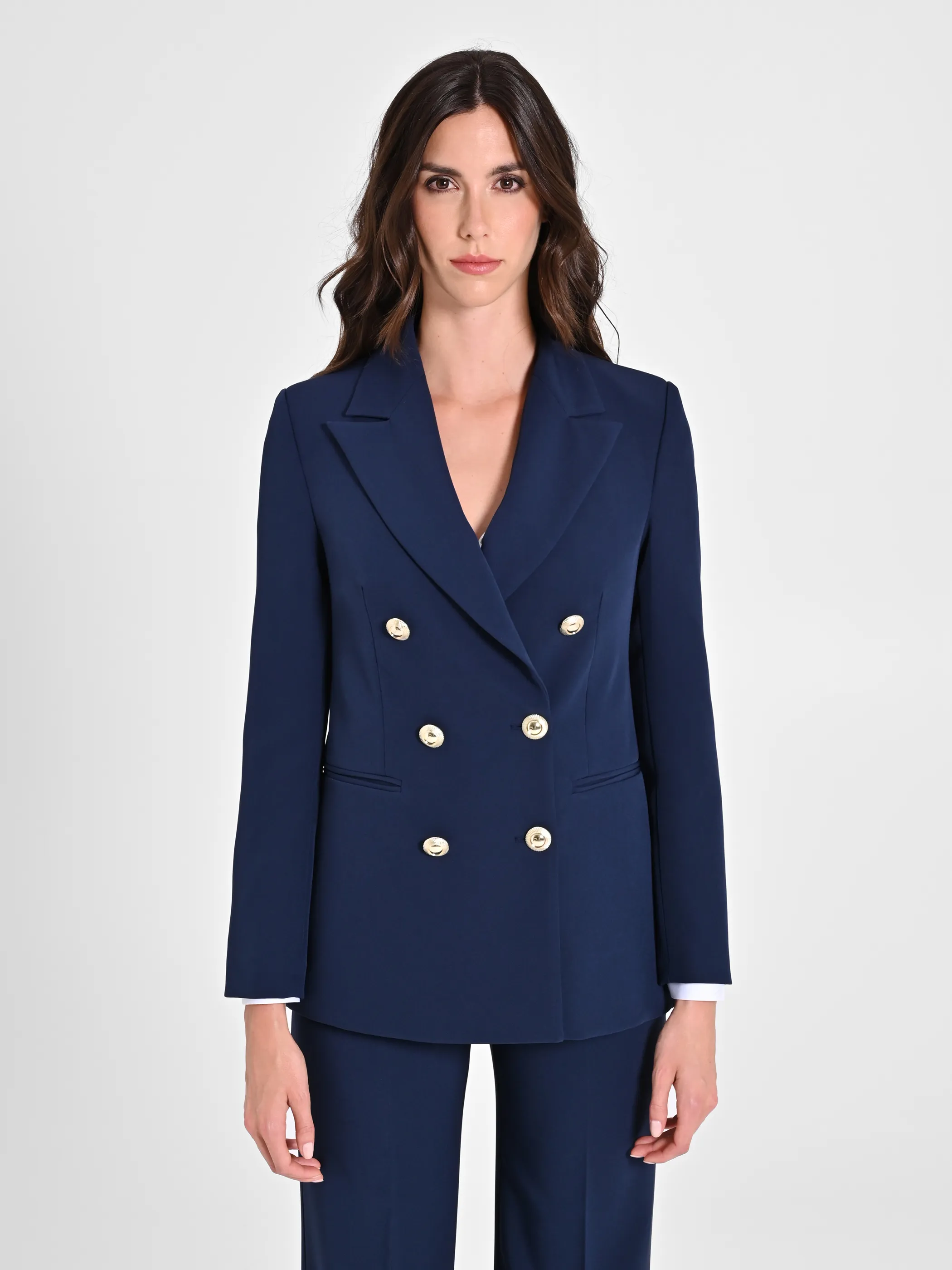      Giacca Doppiopetto Blu     