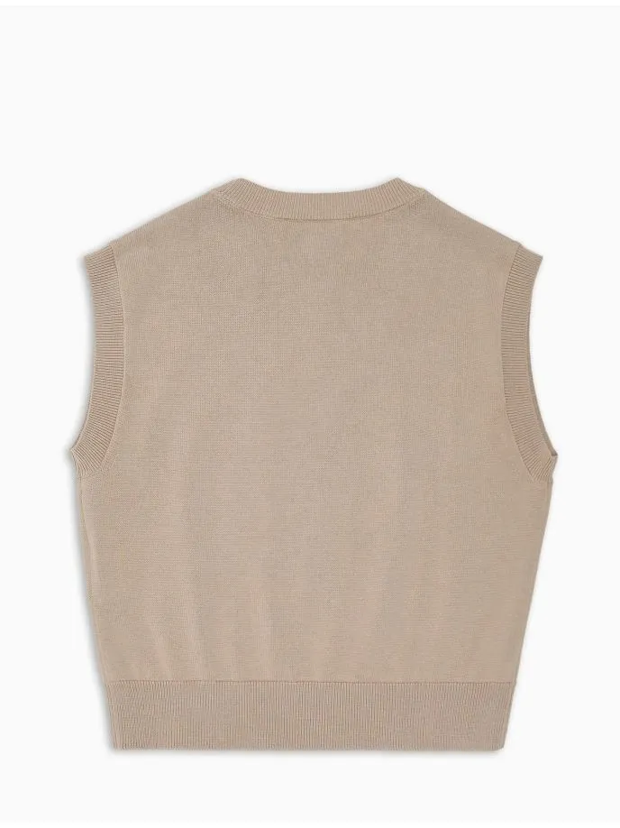 Gilet girocollo