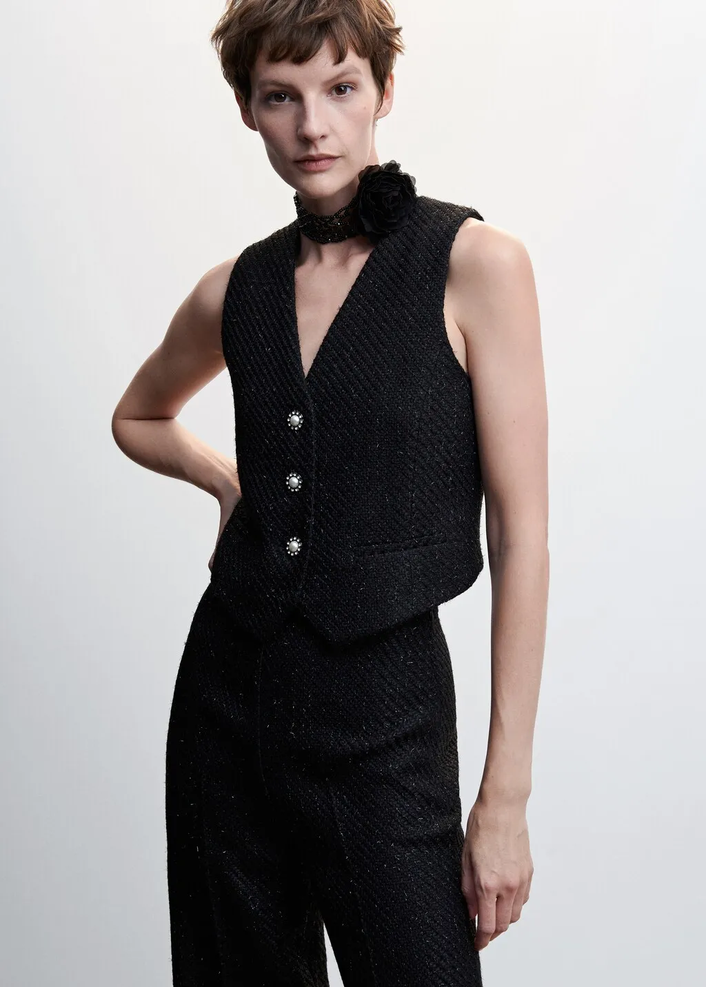 Gilet tweed