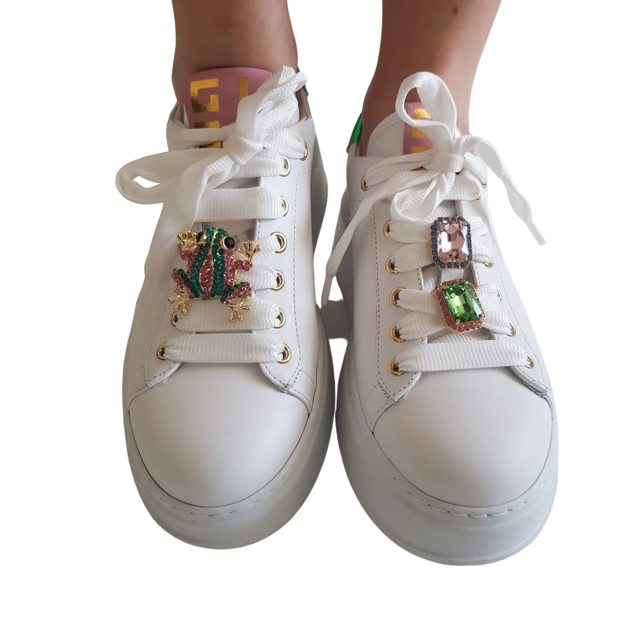 Gio+ Sneakers Donna Pelle Bianca Rif.29