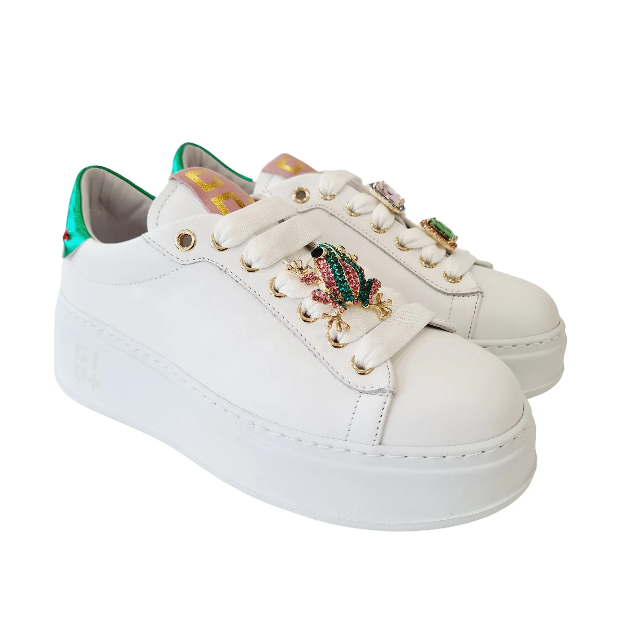 Gio+ Sneakers Donna Pelle Bianca Rif.29