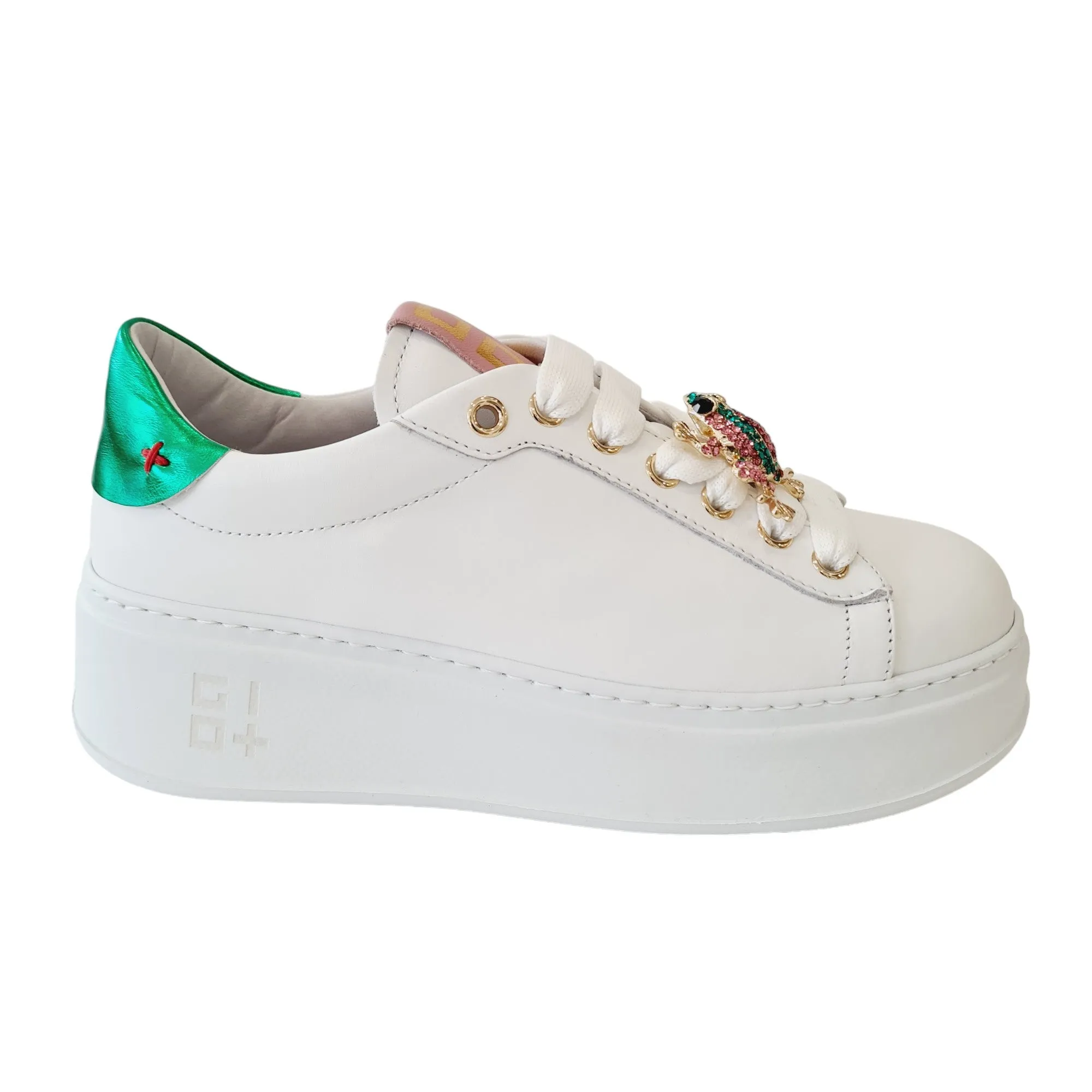Gio+ Sneakers Donna Pelle Bianca Rif.29