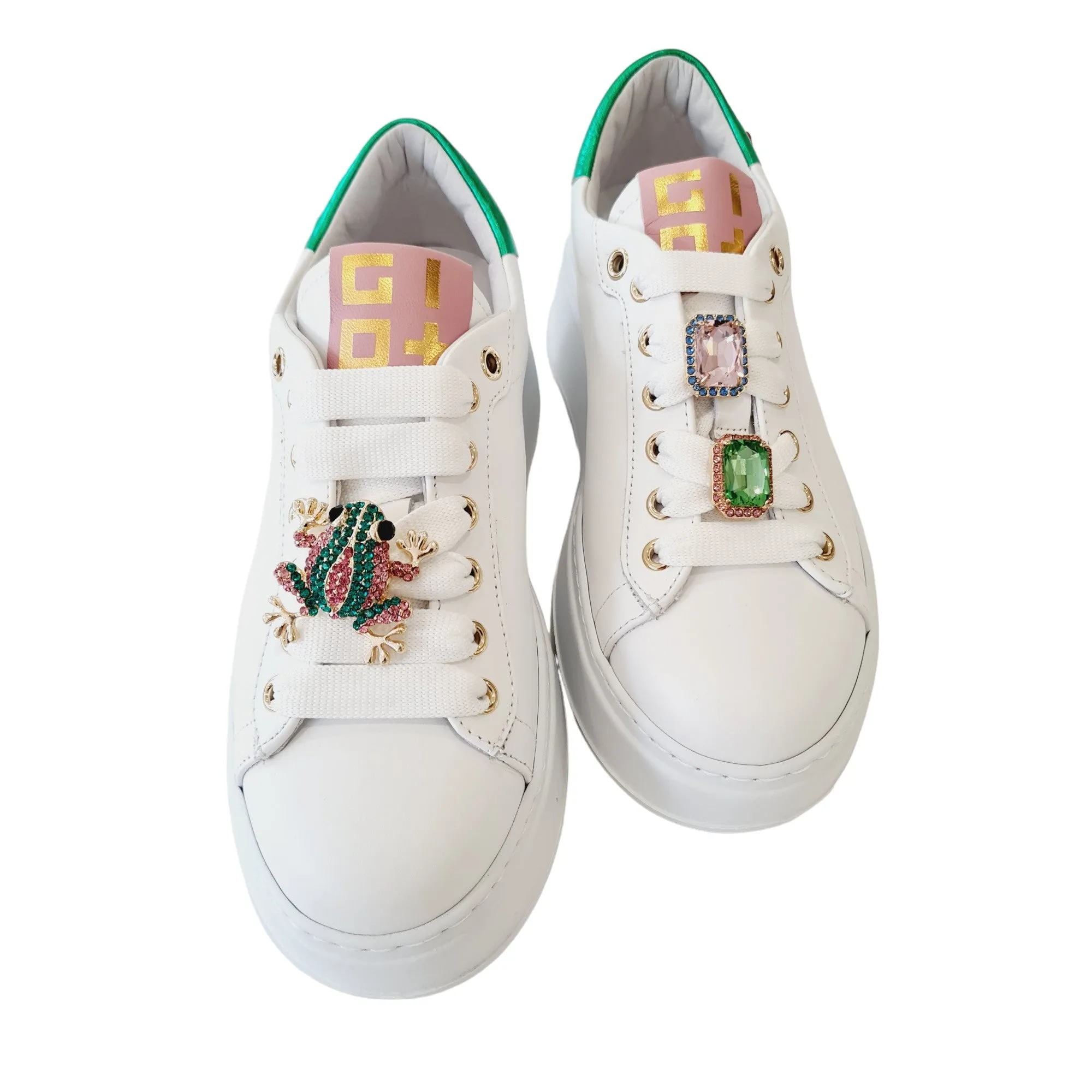 Gio+ Sneakers Donna Pelle Bianca Rif.29
