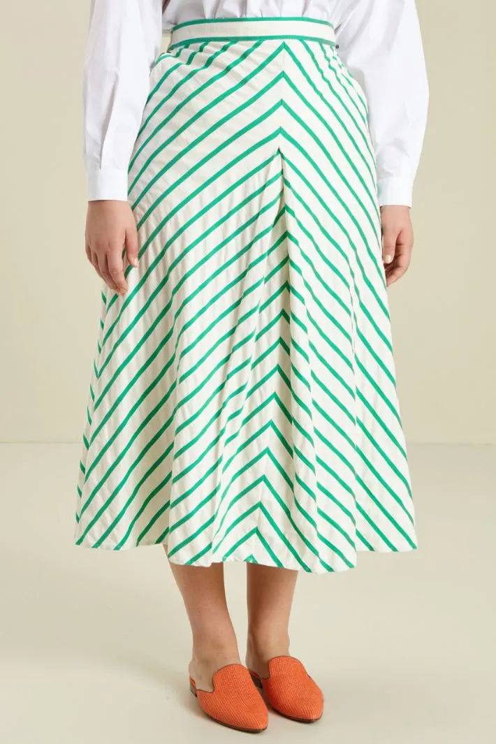 Gonna in misto cotone stretch