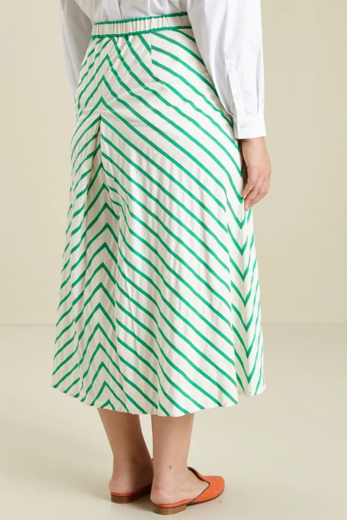 Gonna in misto cotone stretch