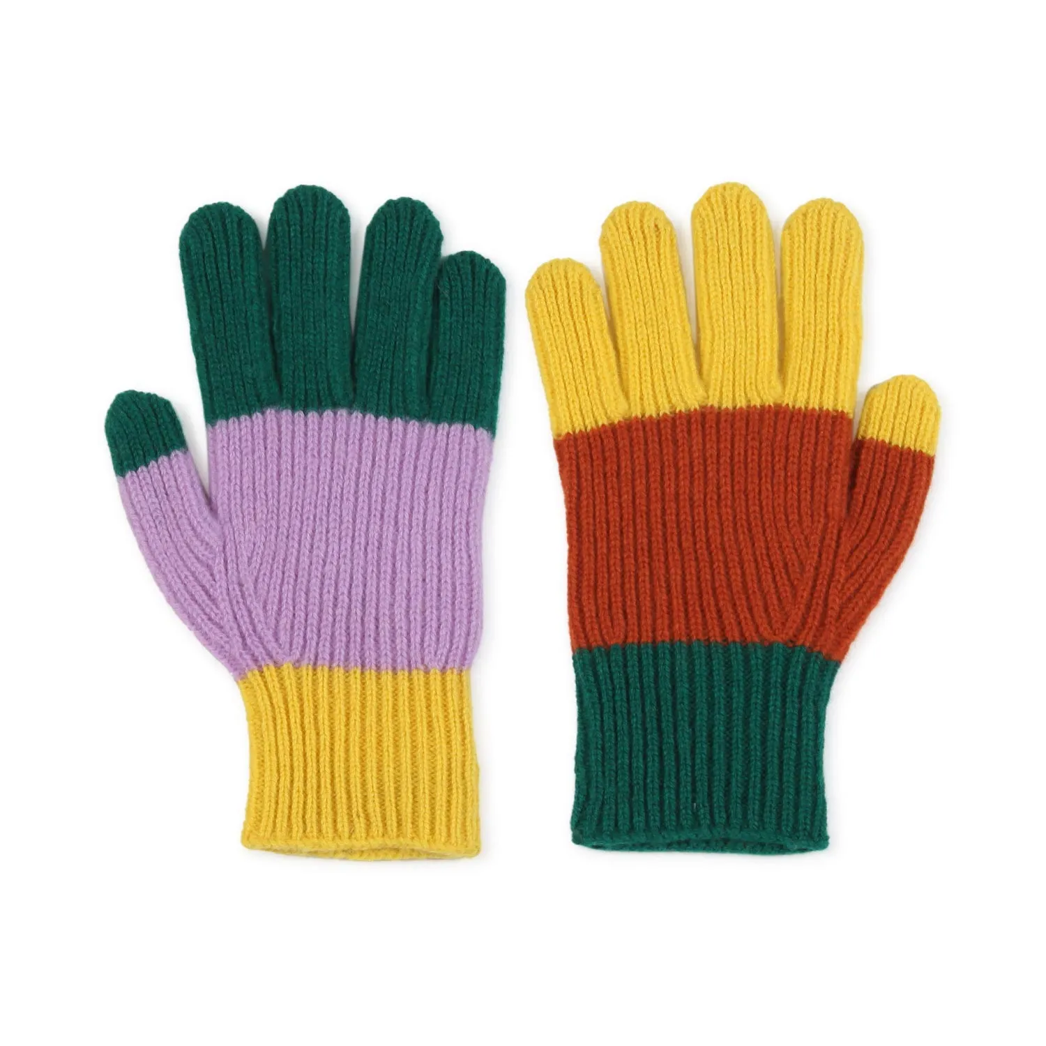 Guanti Di Lana Multicolor Bambino E Bambina