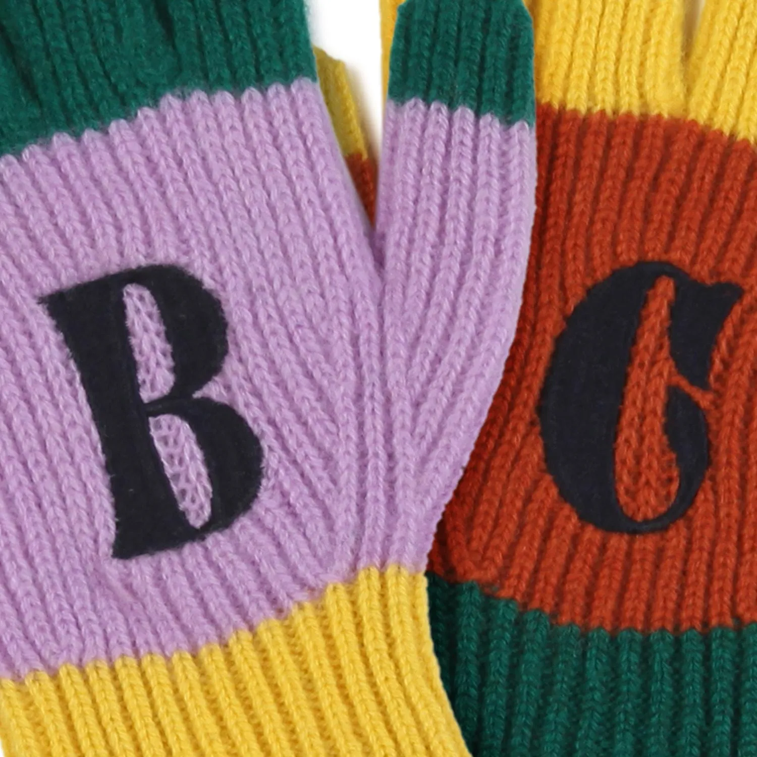 Guanti Di Lana Multicolor Bambino E Bambina