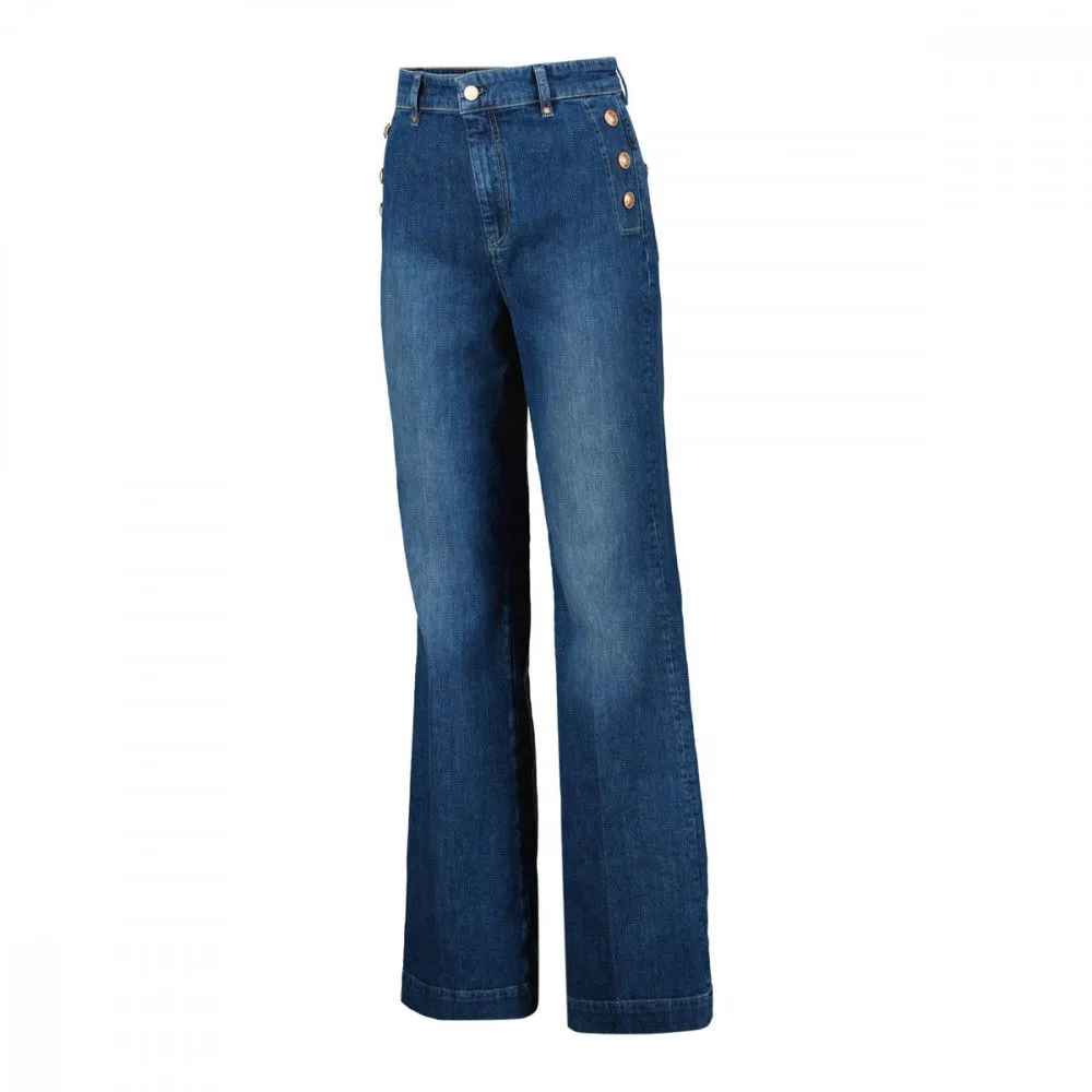 GUESS JEANS PALAZZO CON BOTTONI NEW FAYE DONNA
