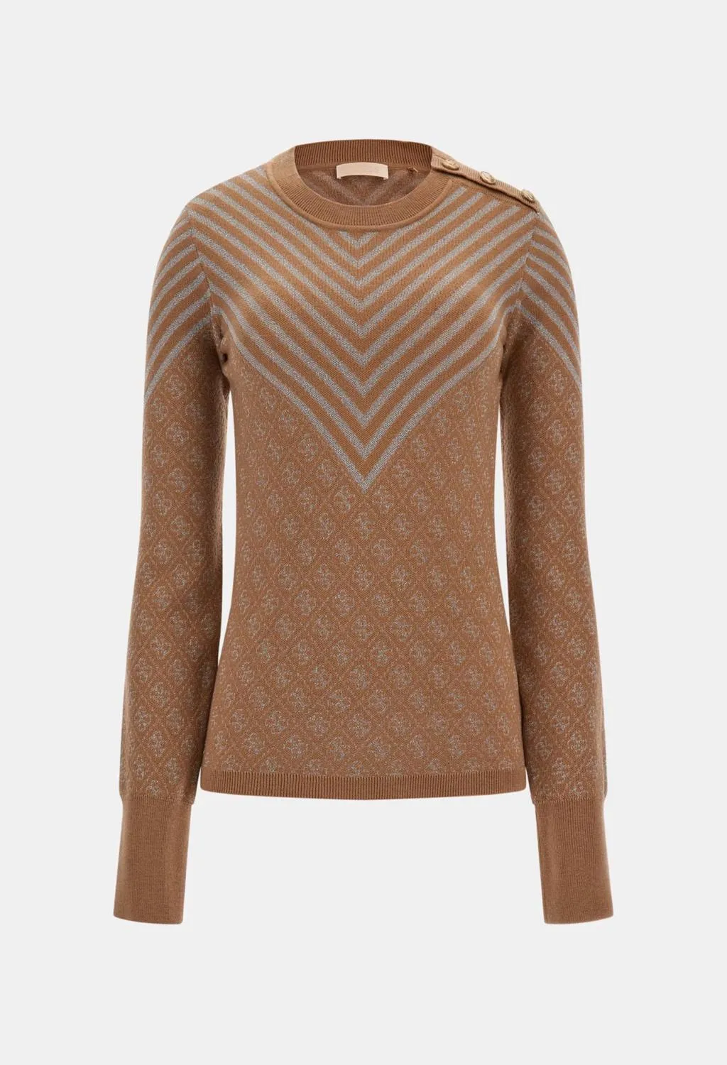 GUESS  maglione logato beige
