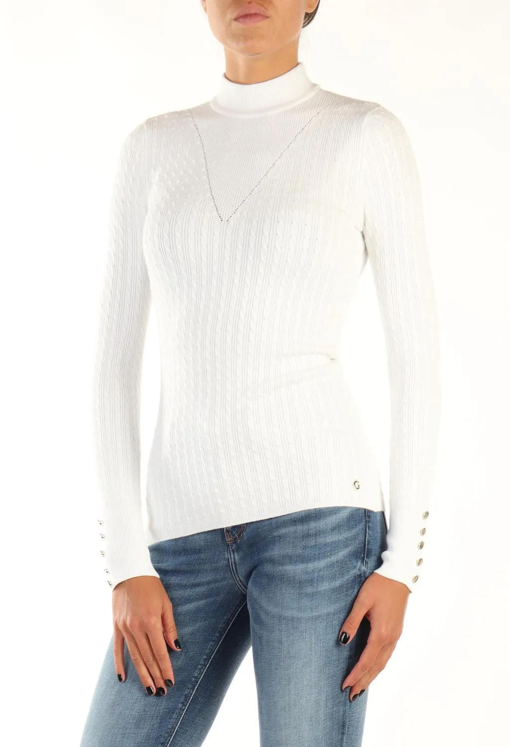 GUESS  maglione trama trecce