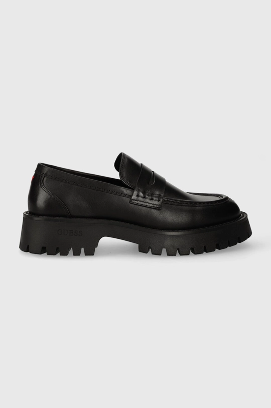 Guess mocassini in pelle GORIZIA MOC