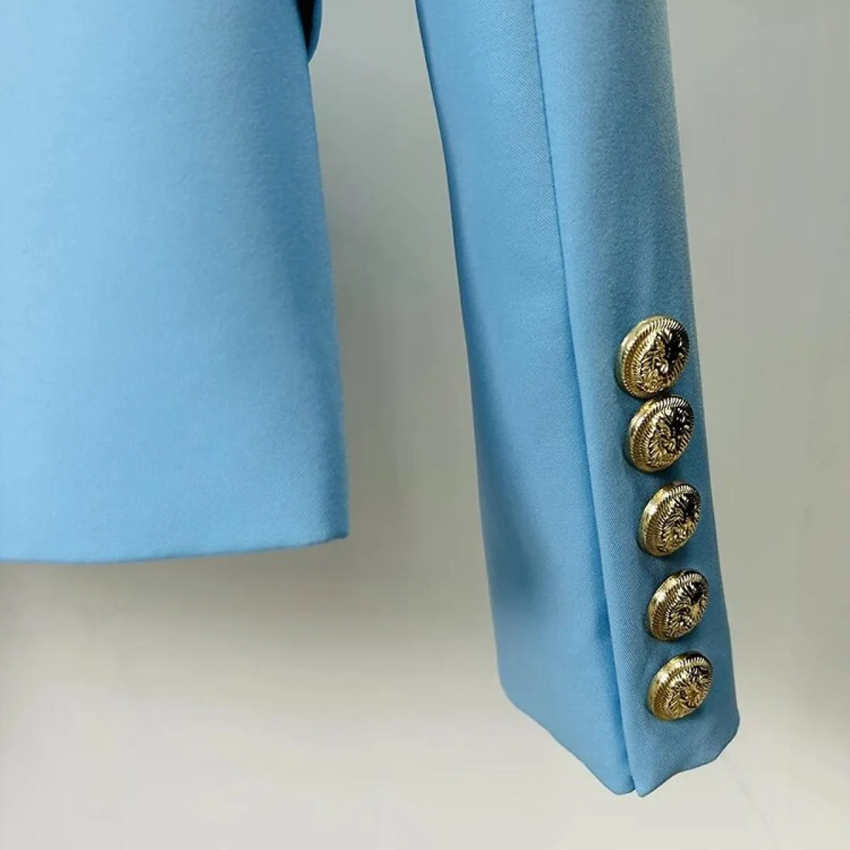 High Street Più Nuovo 2022 Designer Giacca Moda Donna Classico Slim Raccordo Doppio Petto Leone Bottoni Blazer Baby Bl