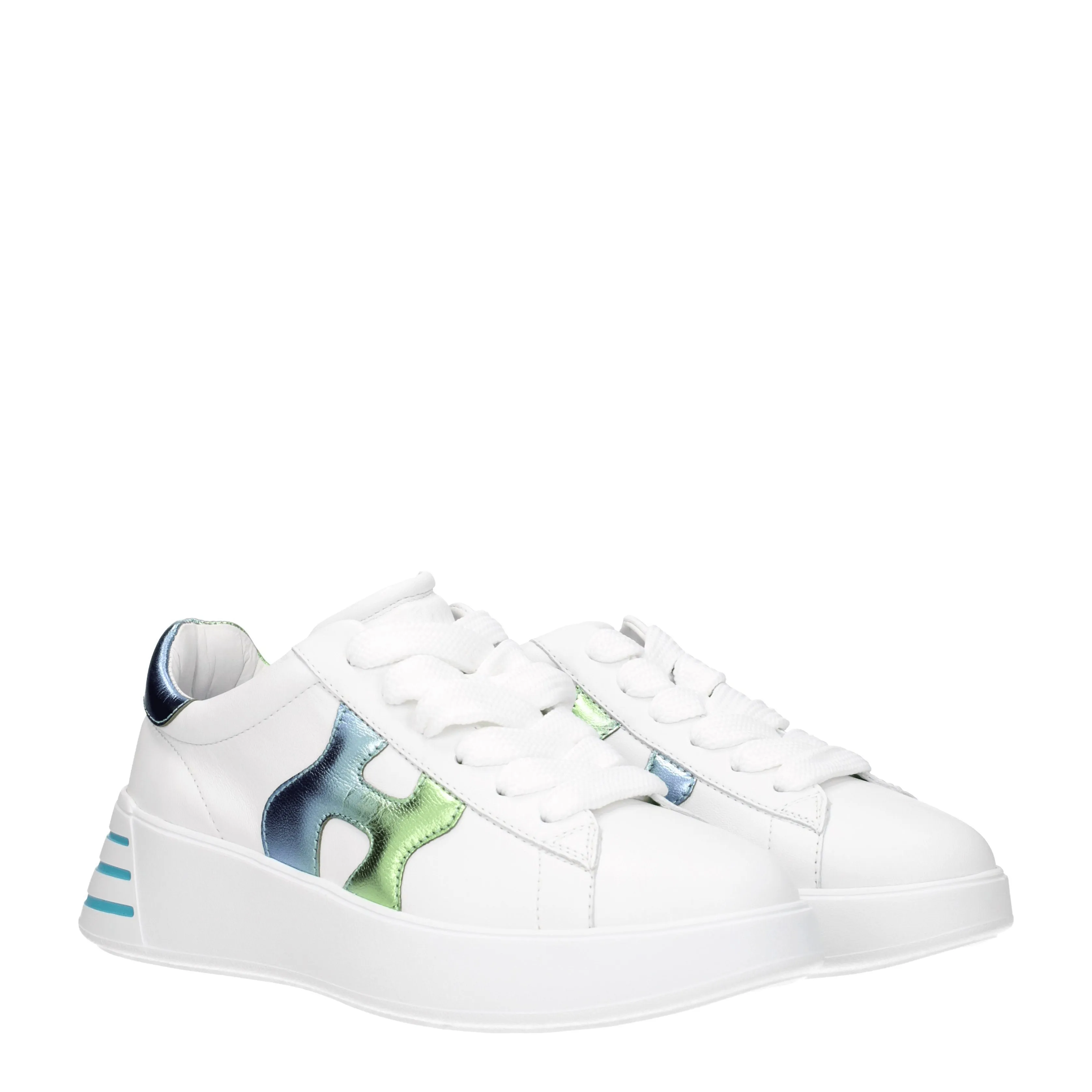 Hogan Sneakers Donna Pelle Bianco/Multicolore