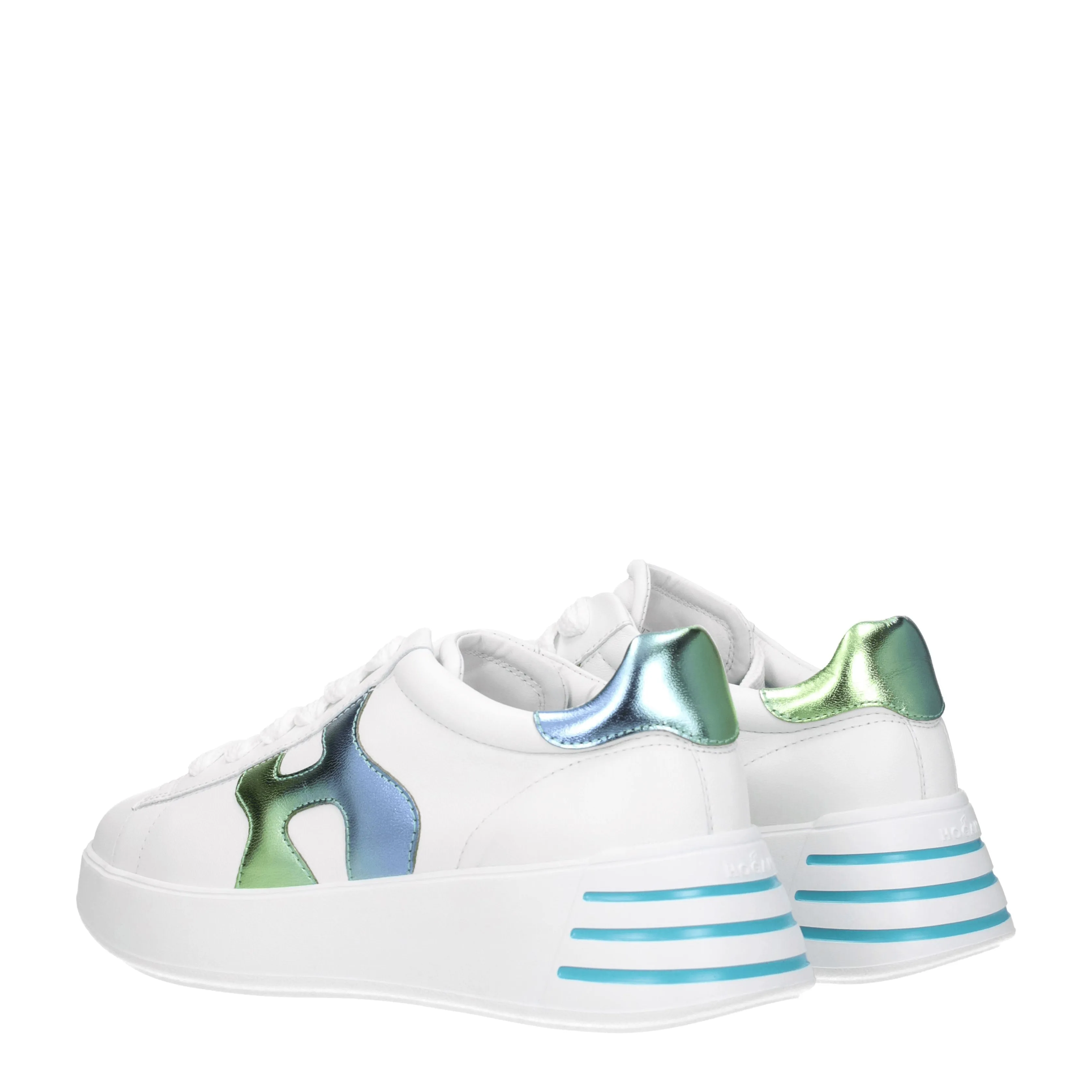 Hogan Sneakers Donna Pelle Bianco/Multicolore