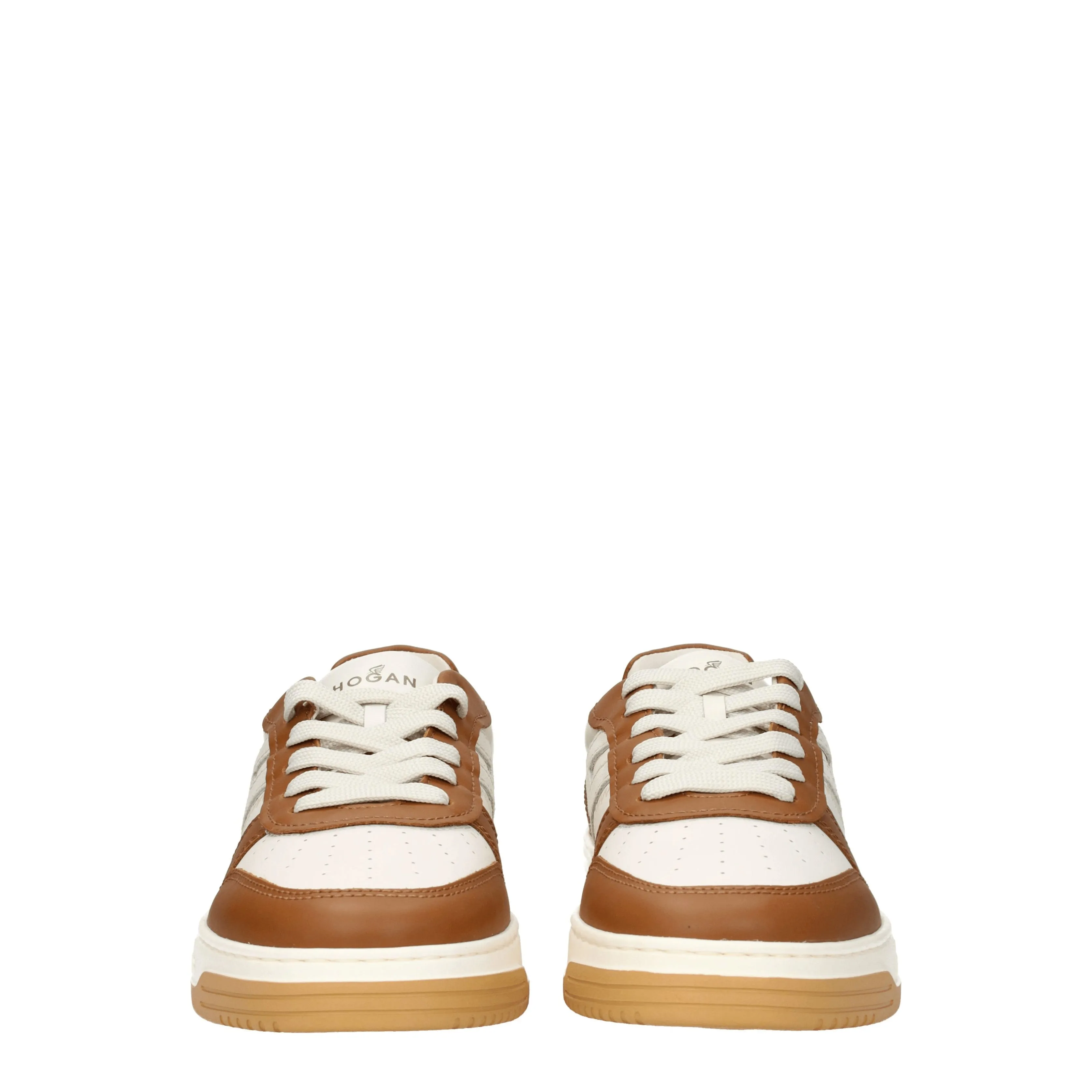 Hogan Sneakers H630 memory foam Uomo Pelle Bianco/Marrone