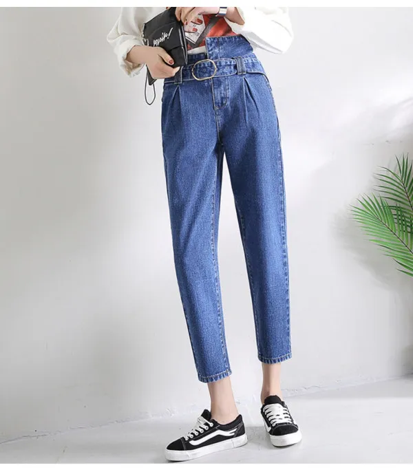 Jeans a vita alta asimmetrik