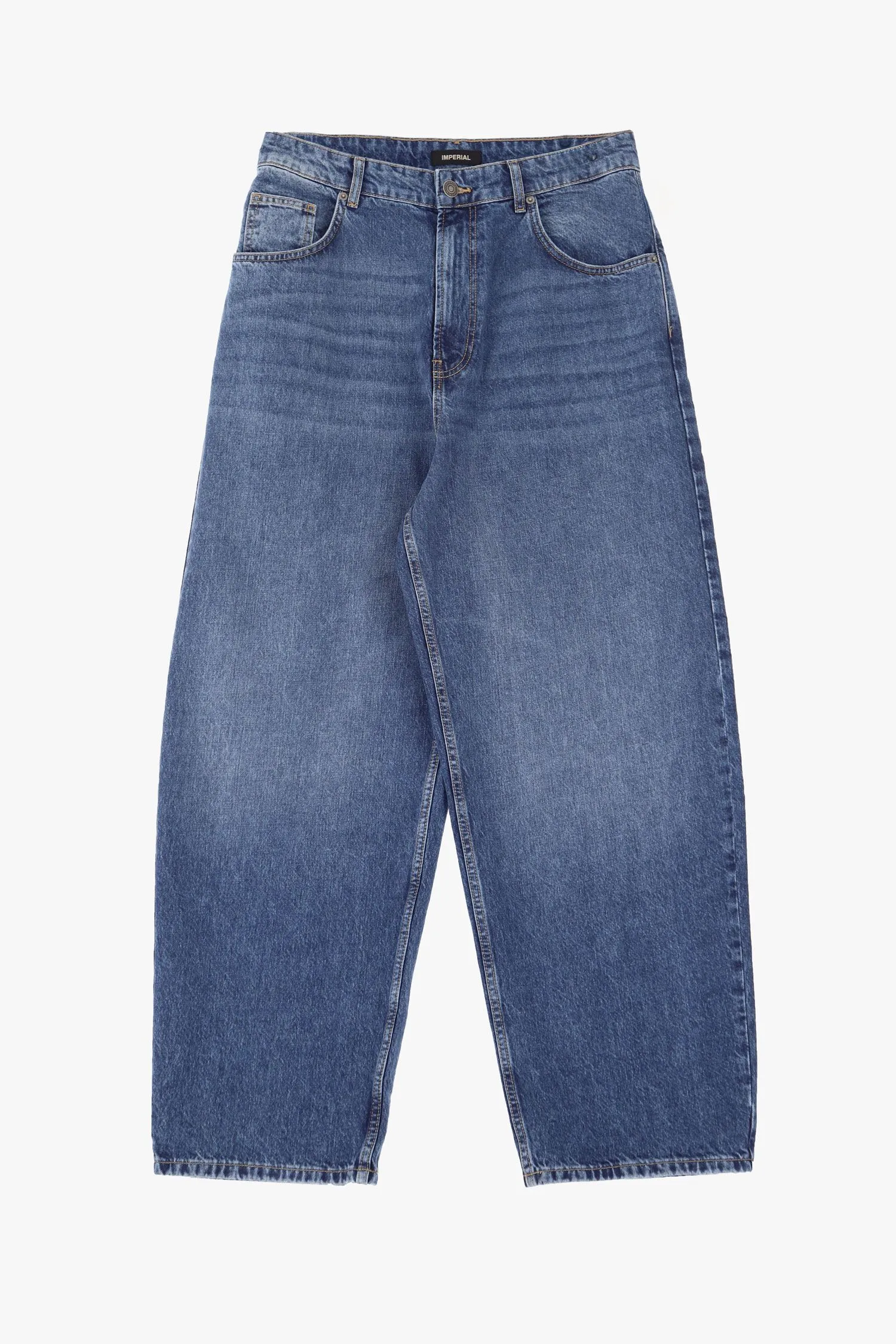   Jeans baggy-fit a vita media     
