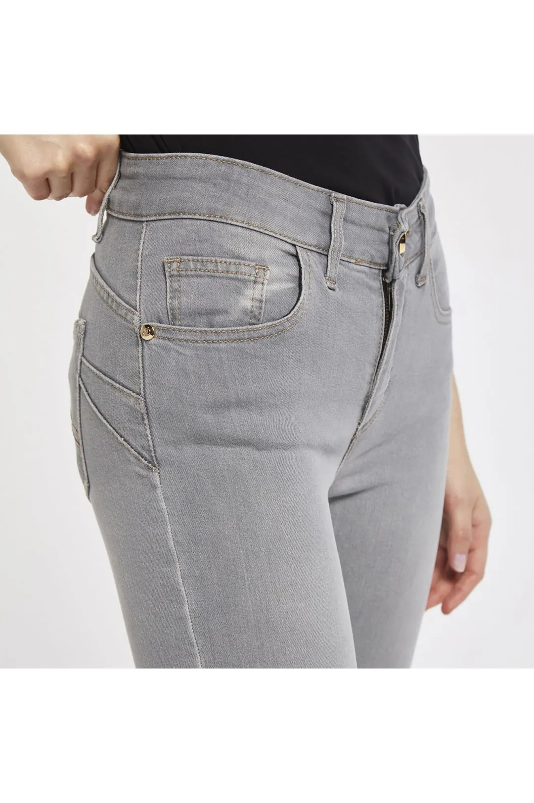 jeans brigitte skinny in tela superstretch light grey