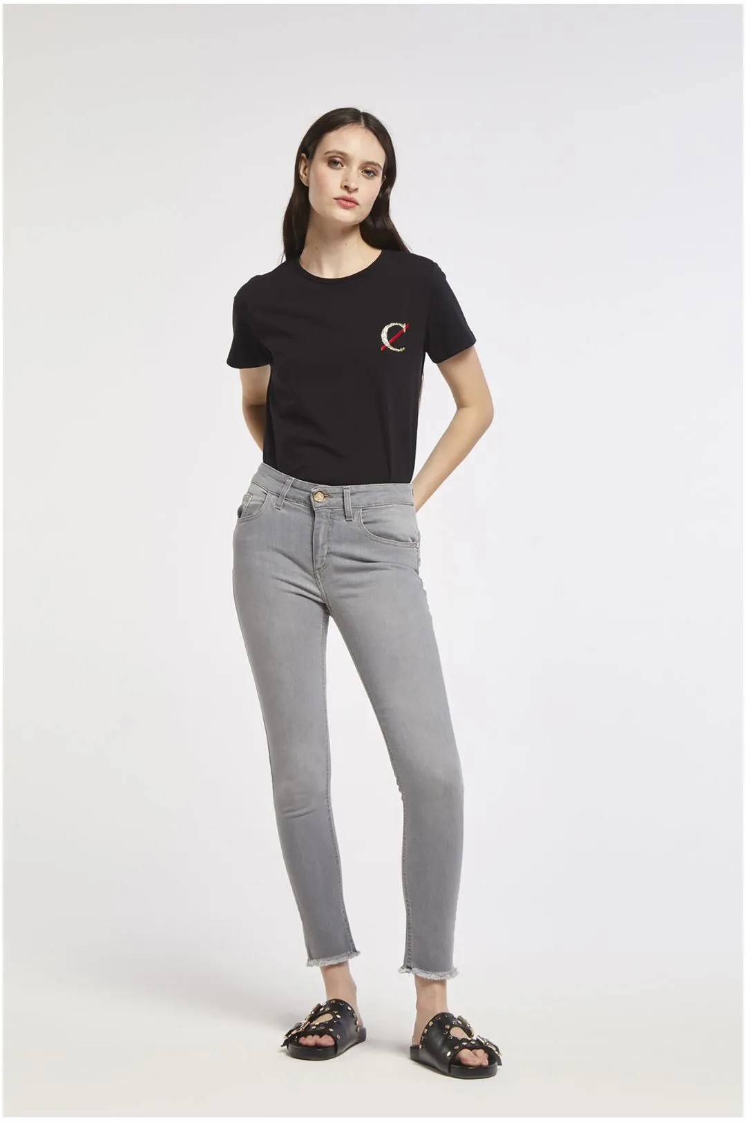 jeans brigitte skinny in tela superstretch light grey