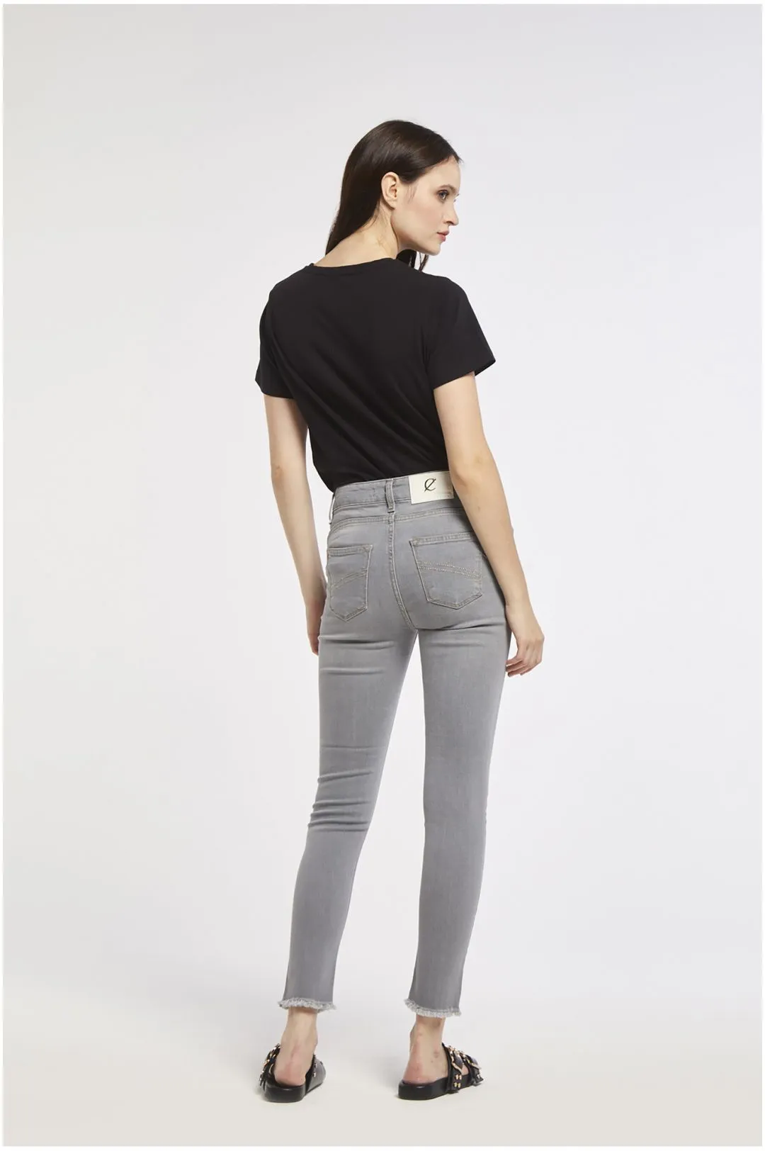 jeans brigitte skinny in tela superstretch light grey