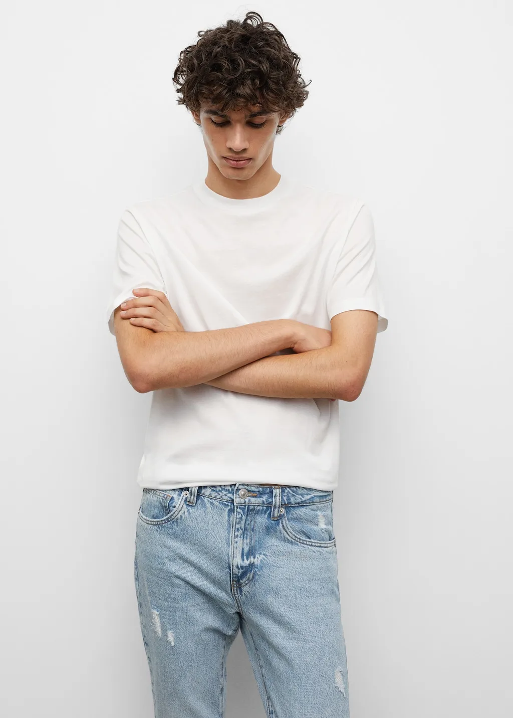 Jeans diritti altezza caviglia