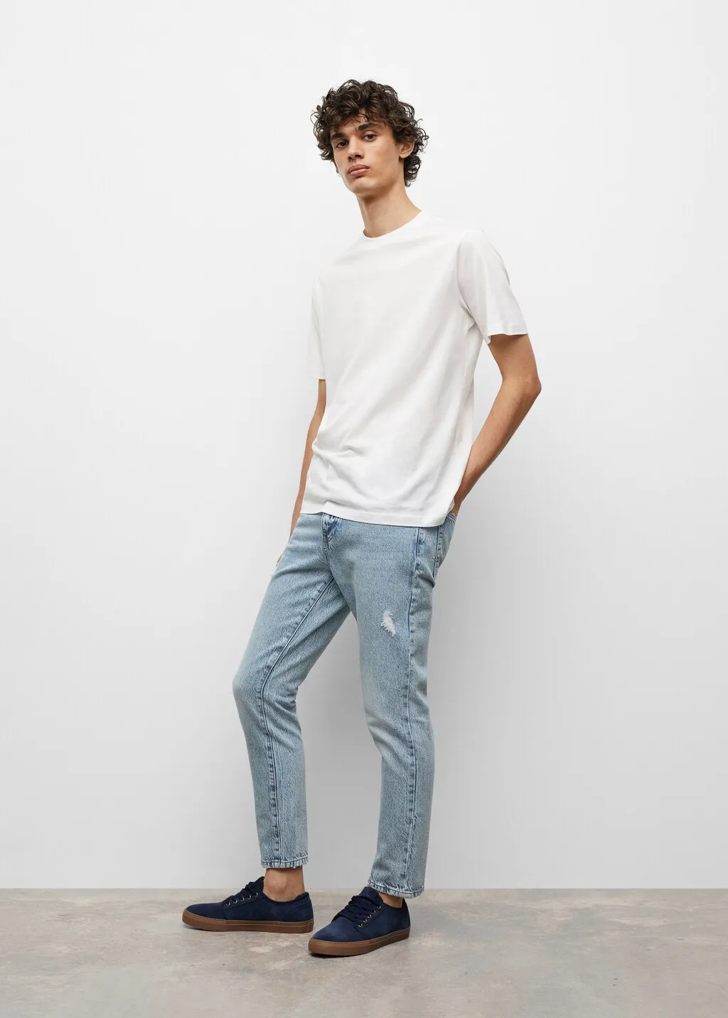 Jeans diritti altezza caviglia