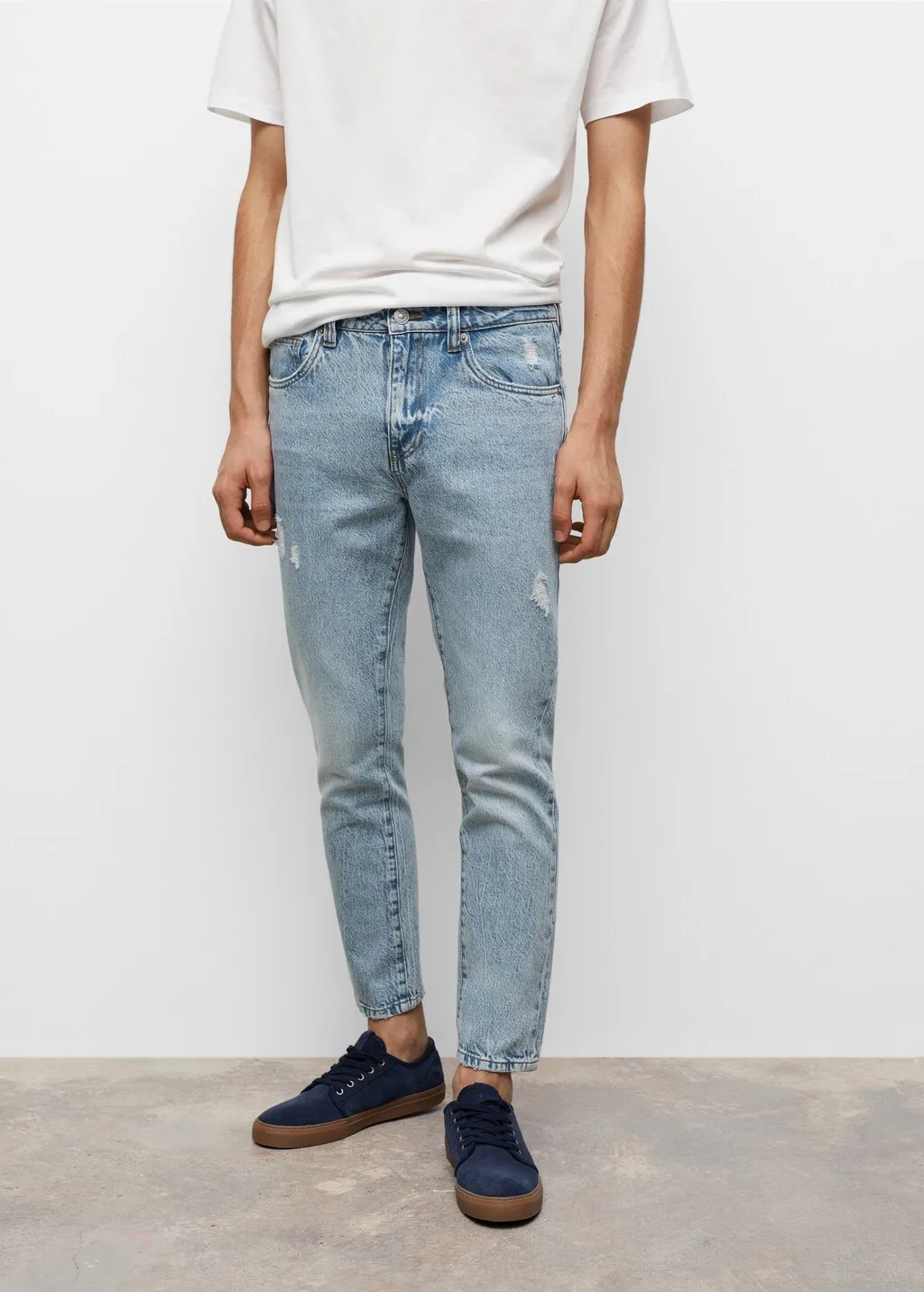 Jeans diritti altezza caviglia