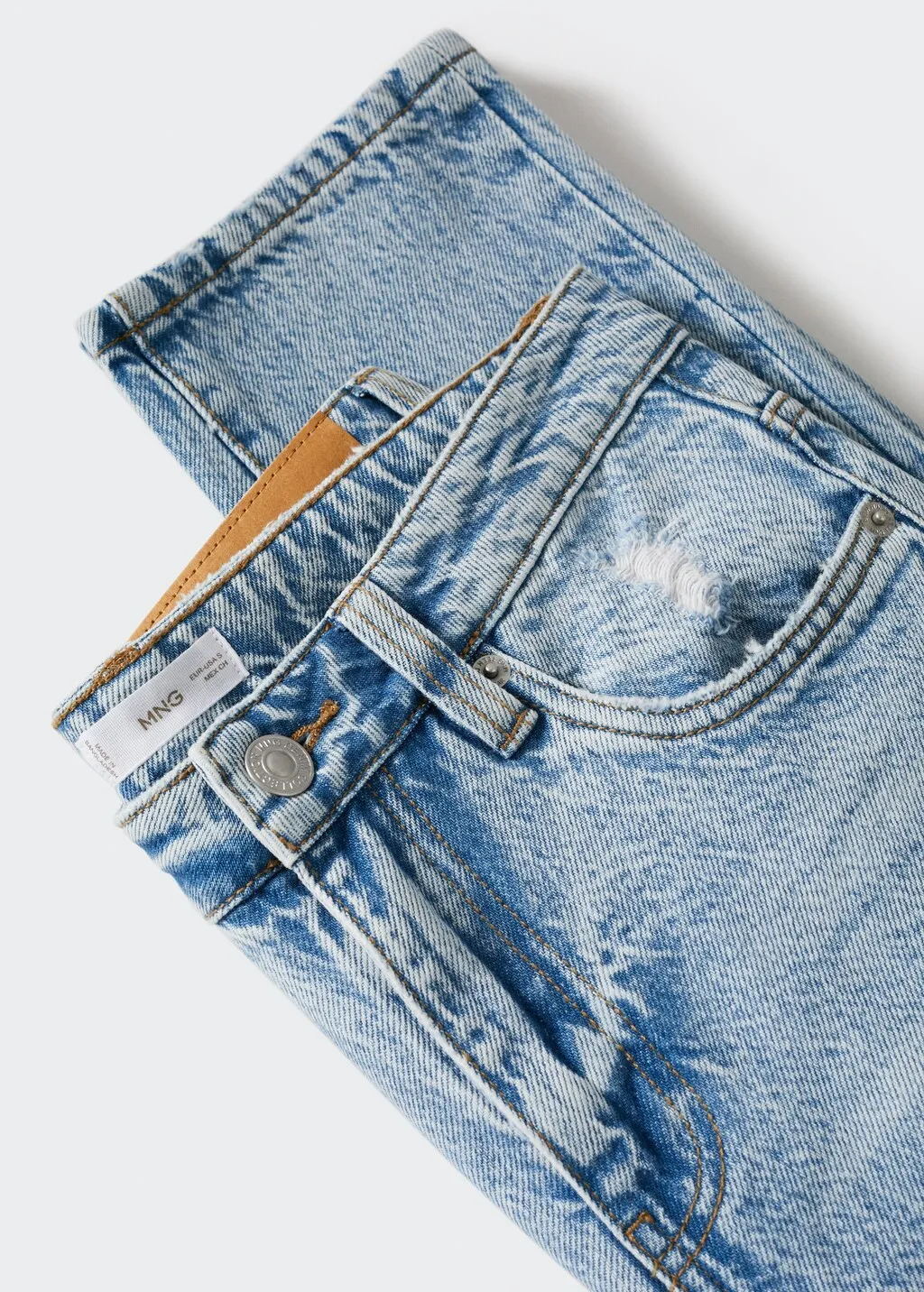 Jeans diritti altezza caviglia