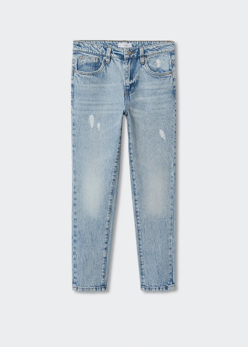 Jeans diritti altezza caviglia