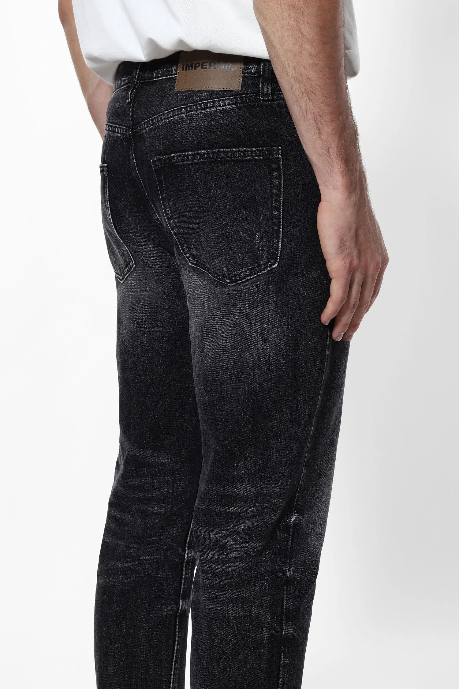   Jeans slim-fit delavé     