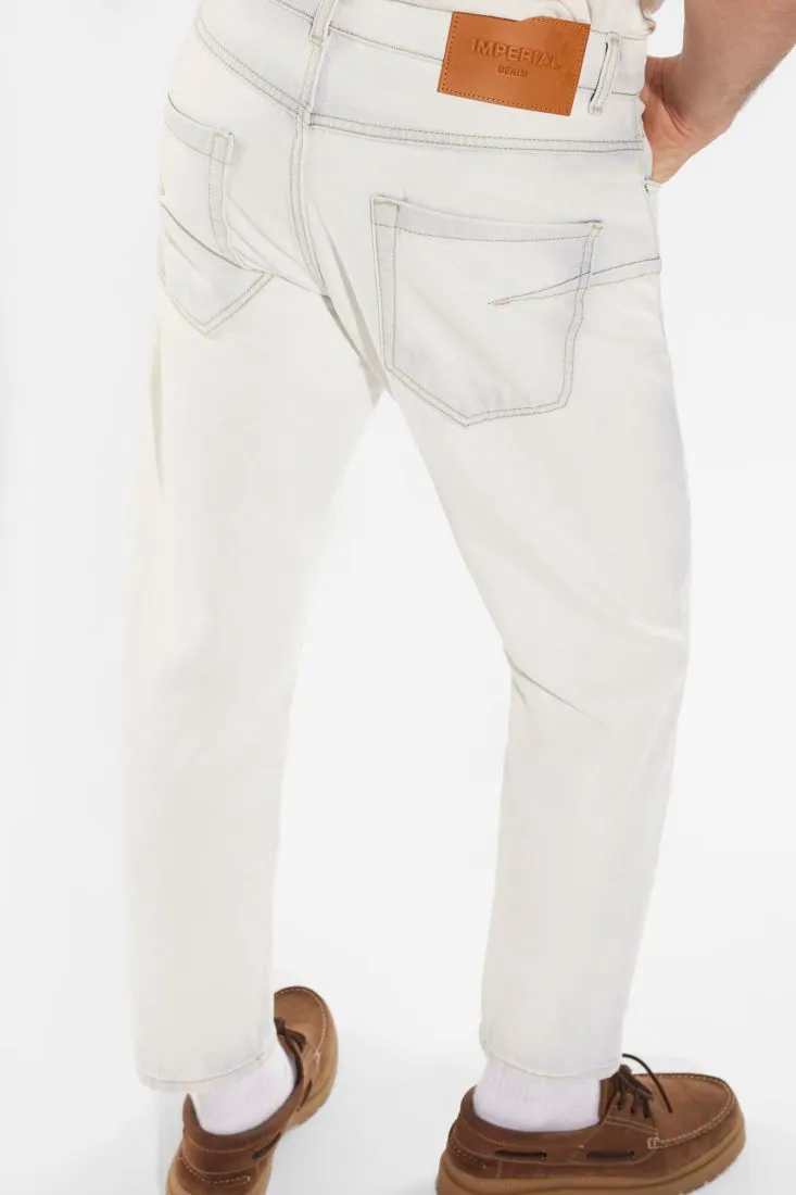 Jeans slim-fit in puro cotone con cinque tasche