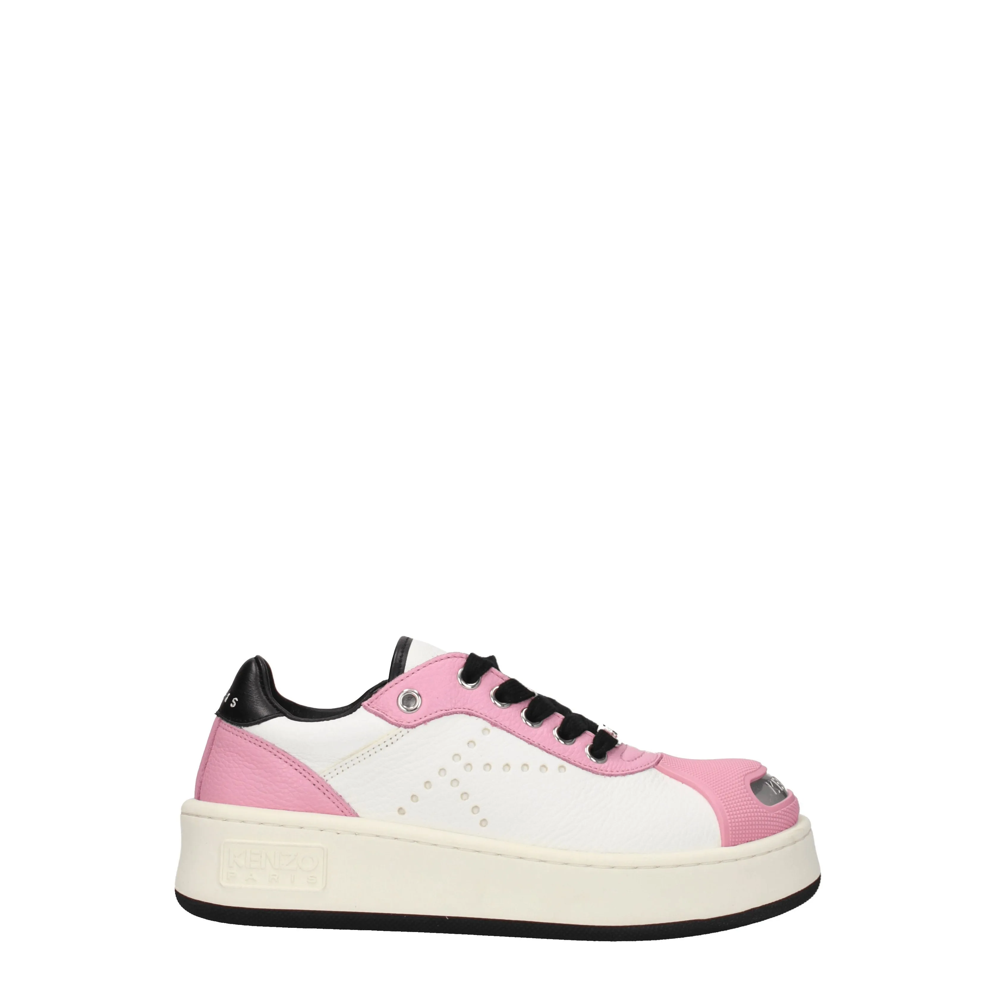 Kenzo Sneakers Donna Pelle Bianco/Rosa